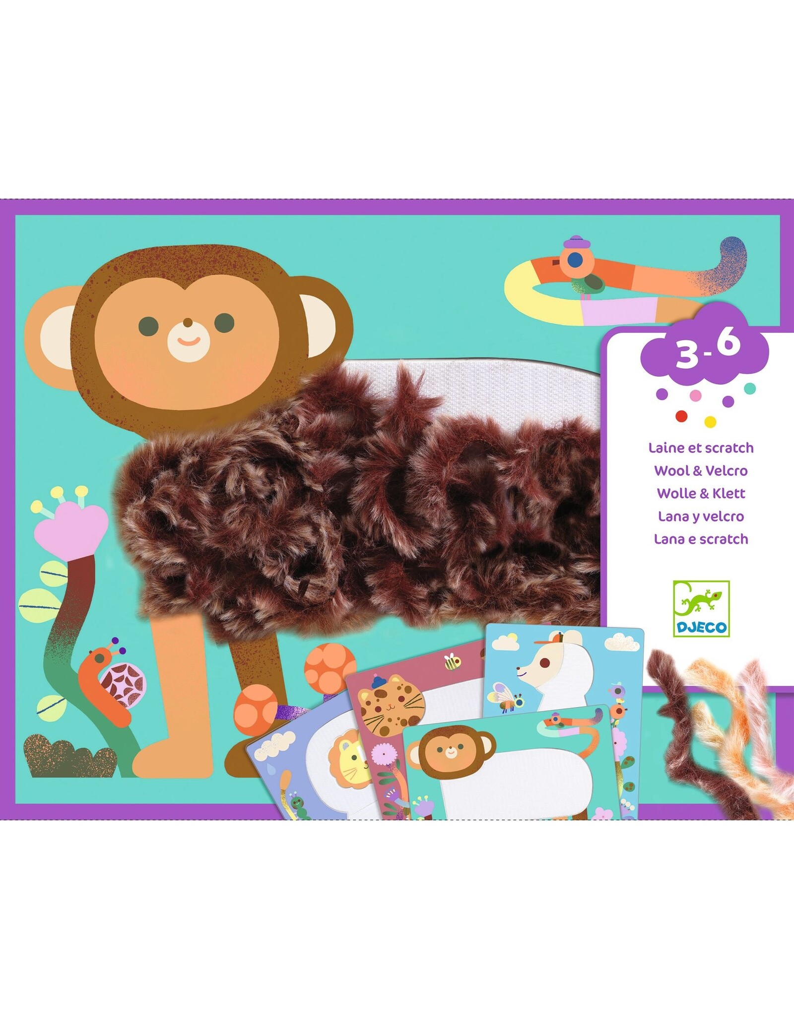 Djeco Wool & Velcro  Fluffy Friends!
