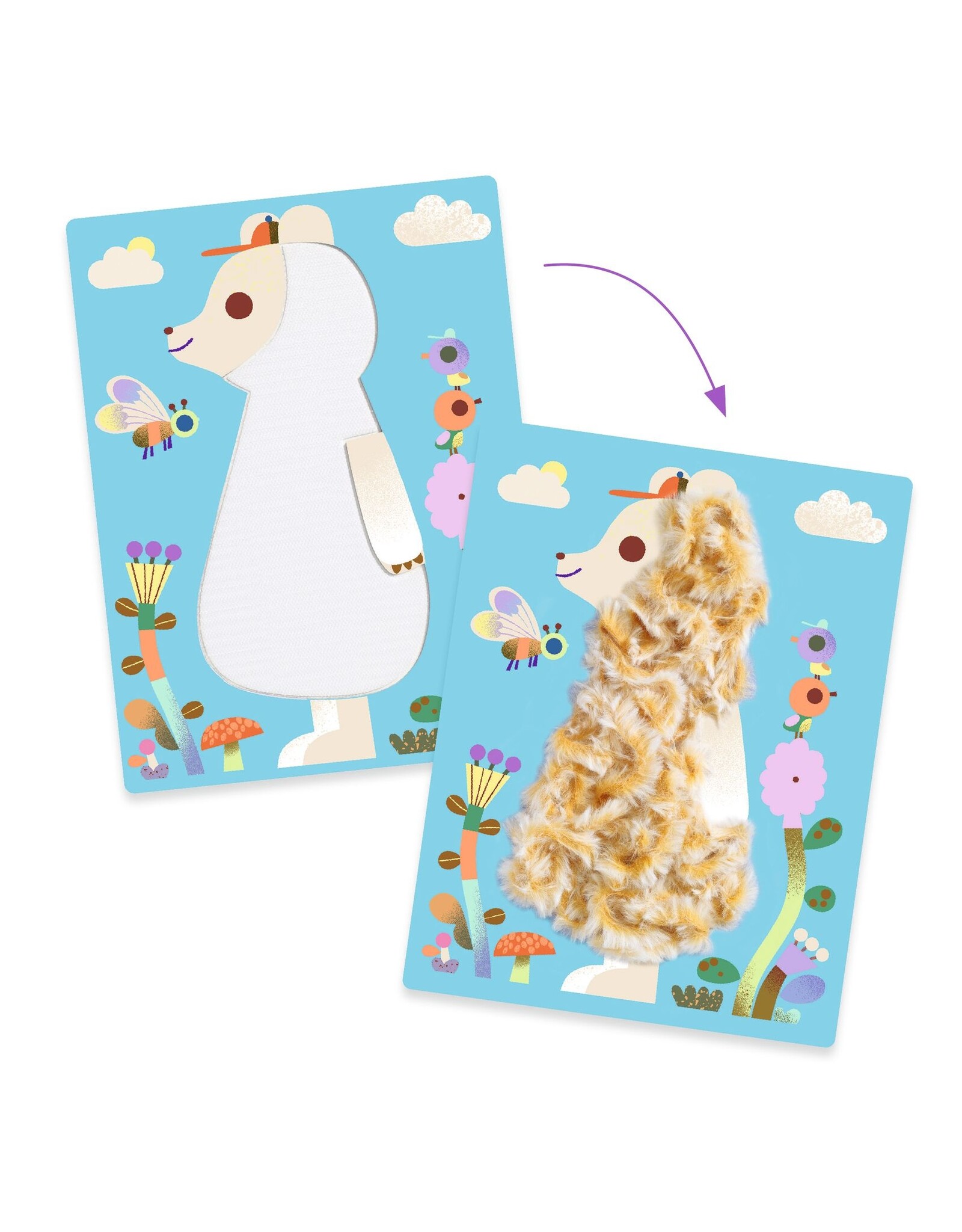Djeco Wool & Velcro  Fluffy Friends!