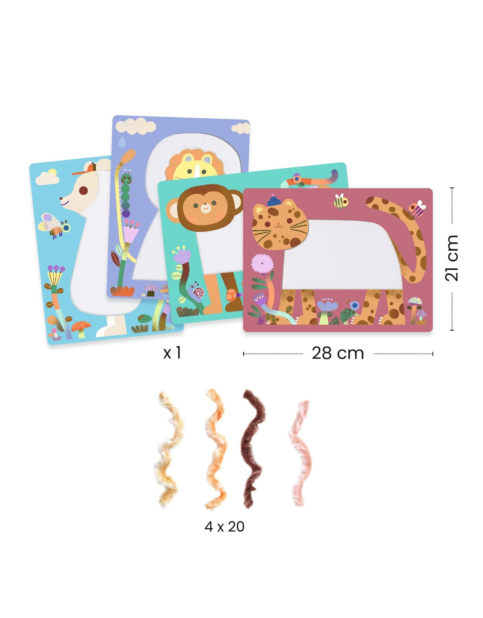 Djeco Wool & Velcro  Fluffy Friends!