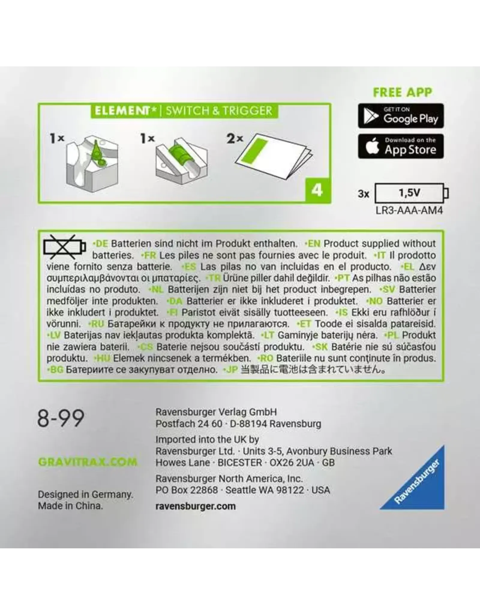 Ravensburger Gravitrax Power Element Switch & Trigger