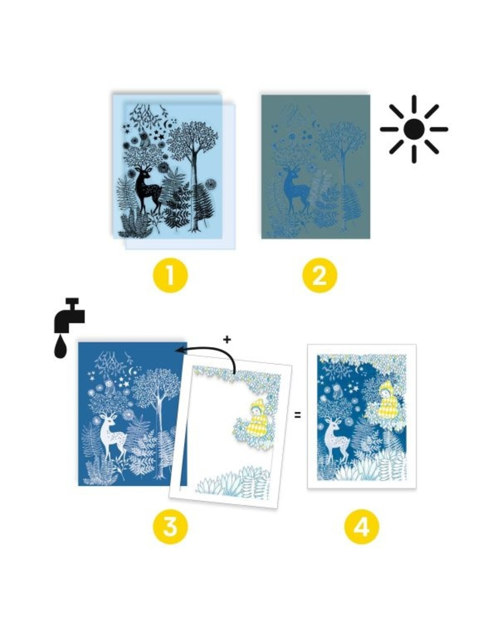 Djeco Cyanotype Au clair de la lune