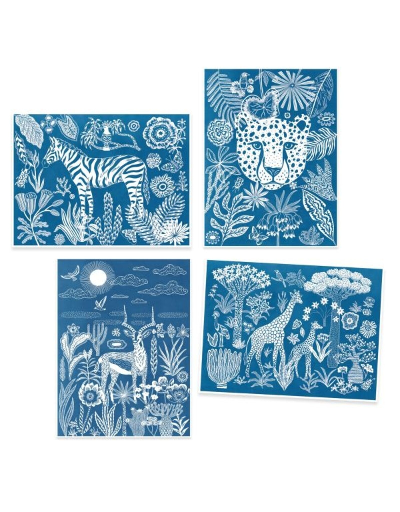 Djeco Cyanotype Night-time in the Savannah