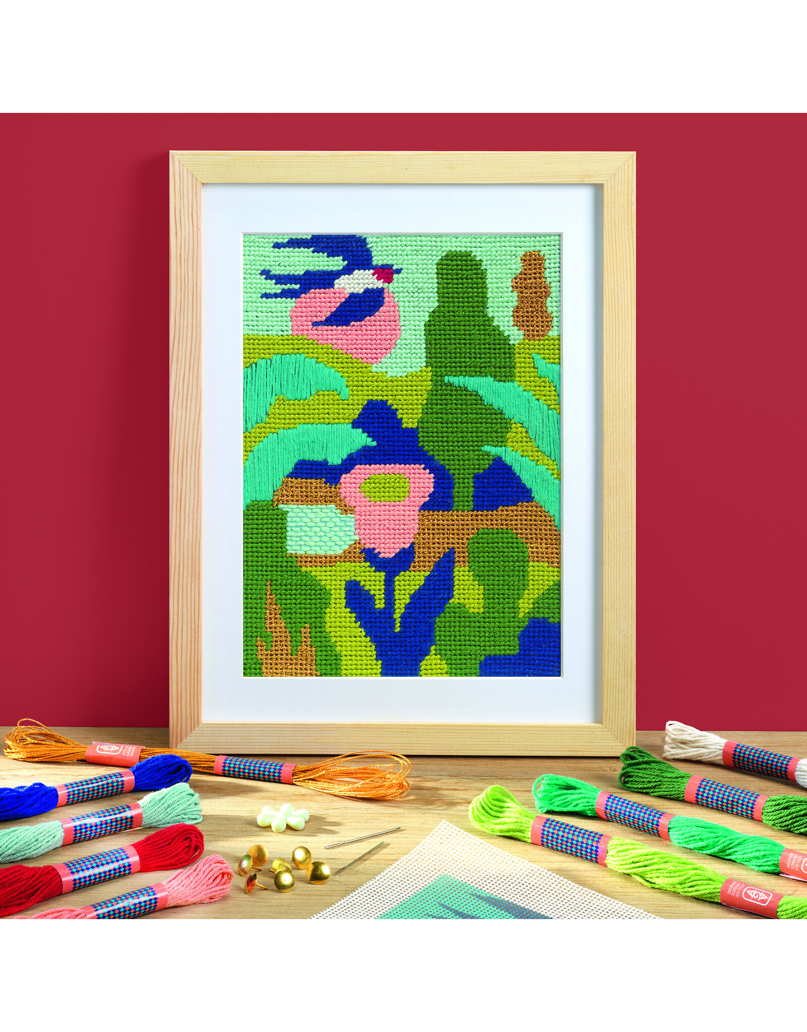 Djeco Atelier 65 : Needlepoint - Countryside