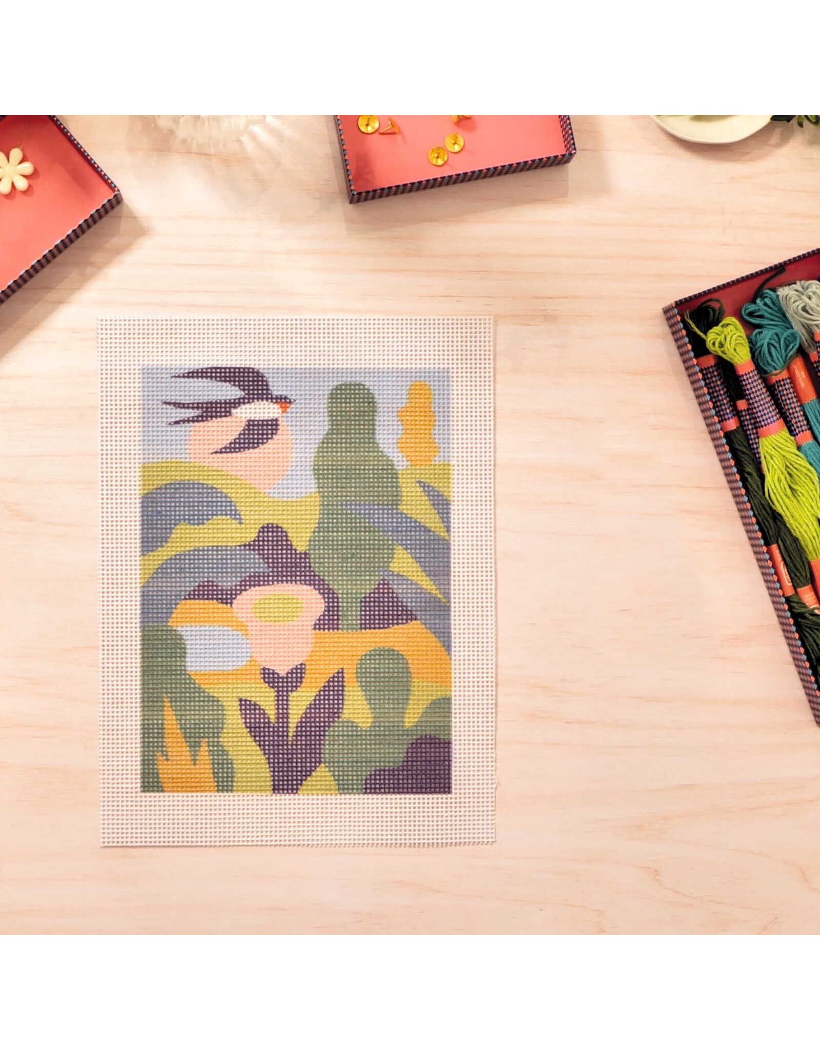 Djeco Atelier 65 : Needlepoint - Countryside