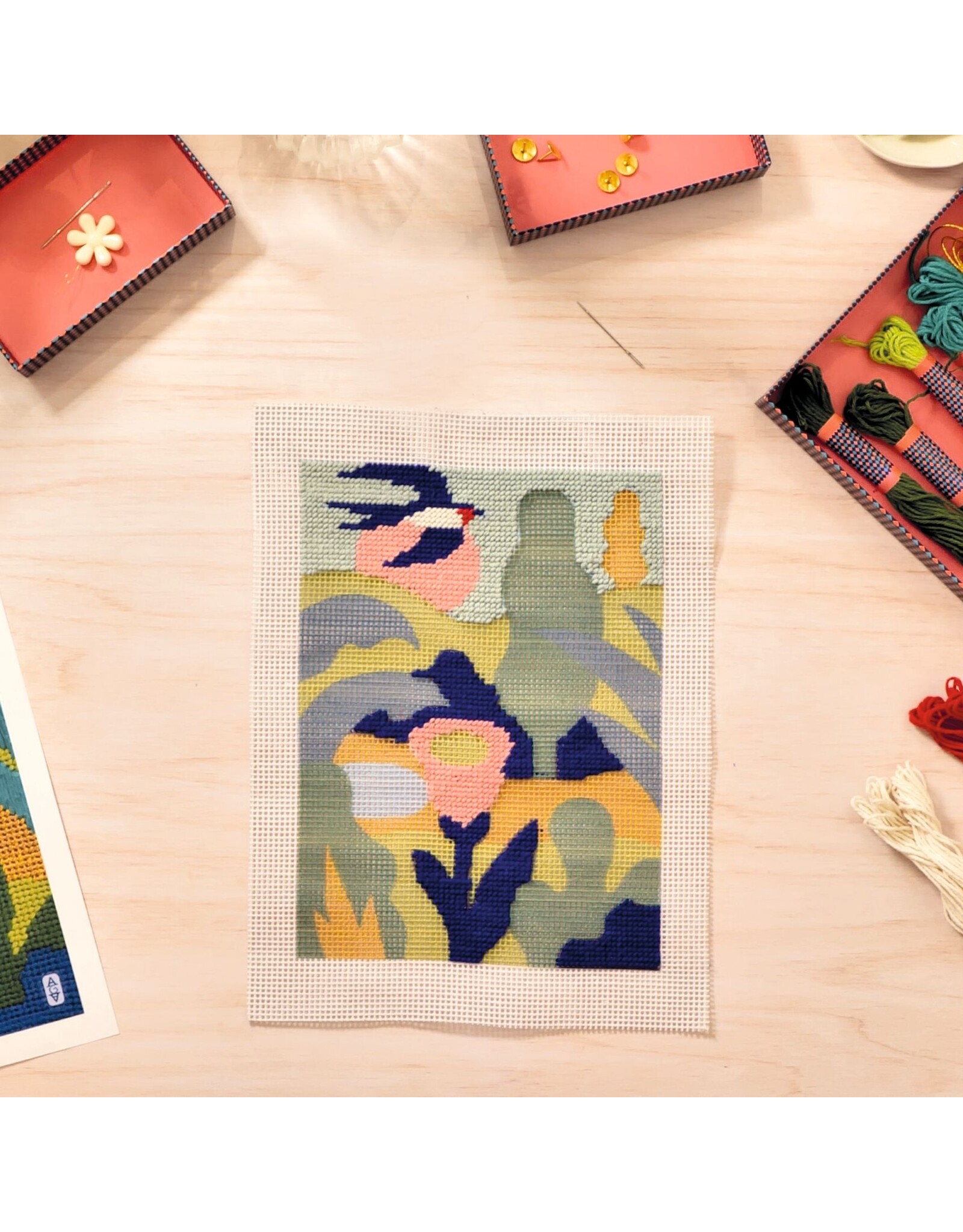 Djeco Atelier 65 : Needlepoint - Countryside