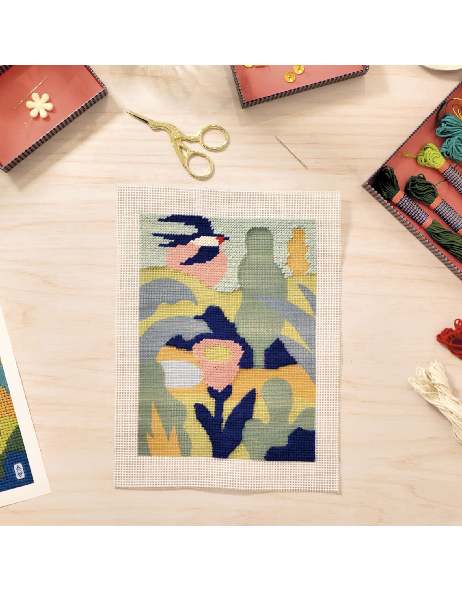 Djeco Atelier 65 : Needlepoint - Countryside