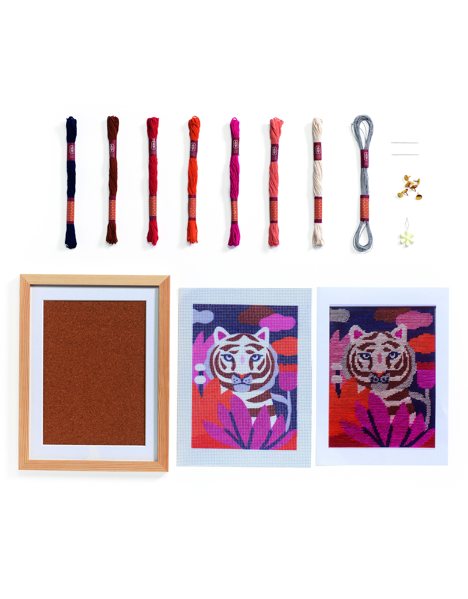 Djeco Atelier 64 : Needlepoint - Wild cat