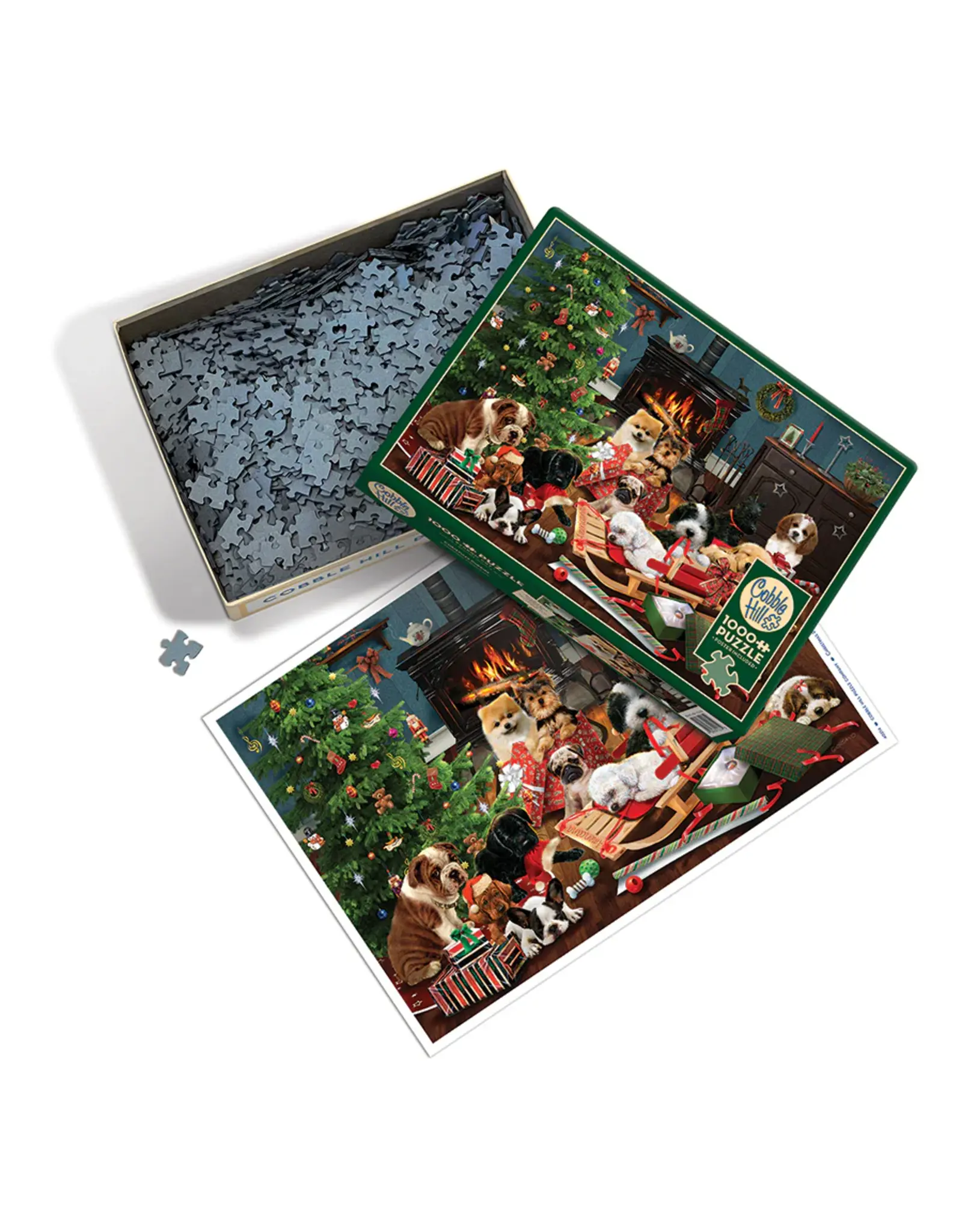 Cobble Hill Puzzles Christmas Puppies 1000 Piece