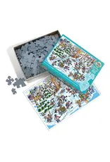 Cobble Hill Puzzles Hockey Town Family Pieces 350