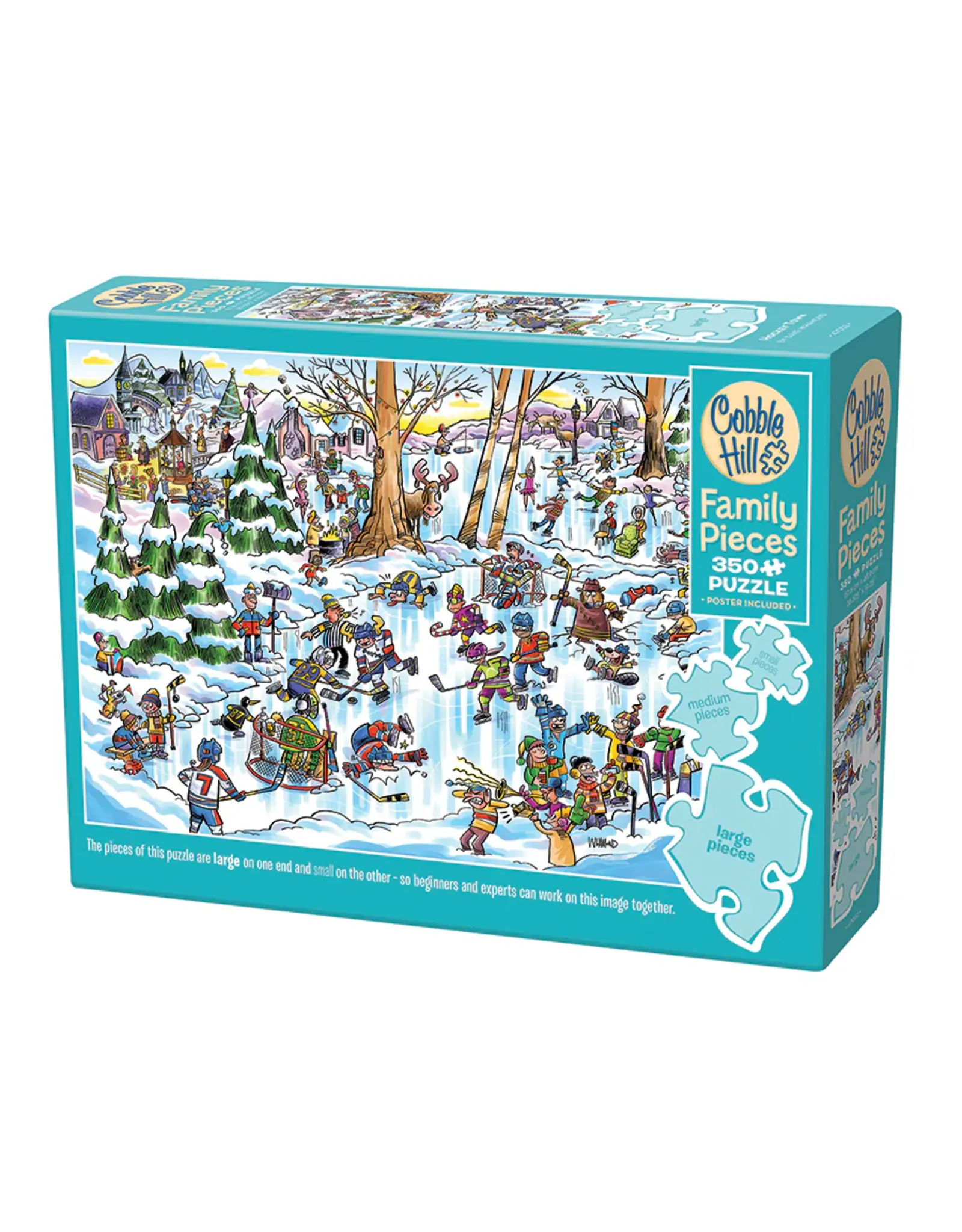 Cobble Hill Puzzles Hockey Town Family Pieces 350
