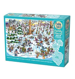 Cobble Hill Puzzles Hockey Town Family Pieces 350