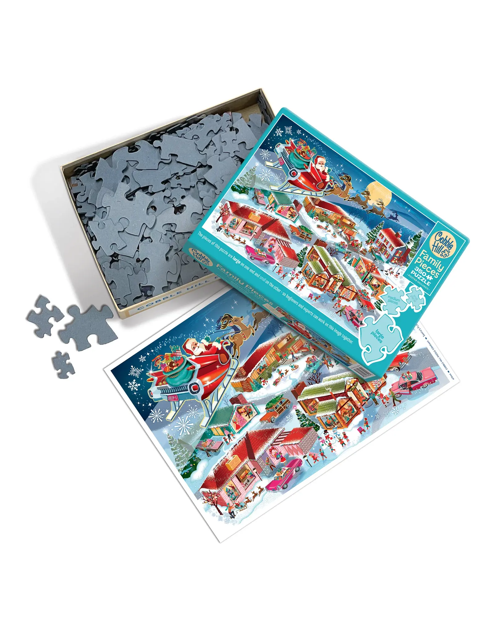 Cobble Hill Puzzles Santa's Flyby Family Pieces 350