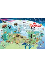 Cobble Hill Puzzles Map of Canada (35pc Floor Rope Handle)