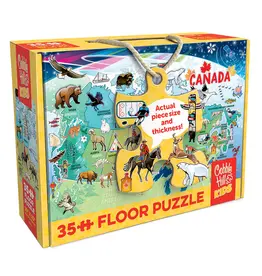 Cobble Hill Puzzles Map of Canada (35pc Floor Rope Handle)