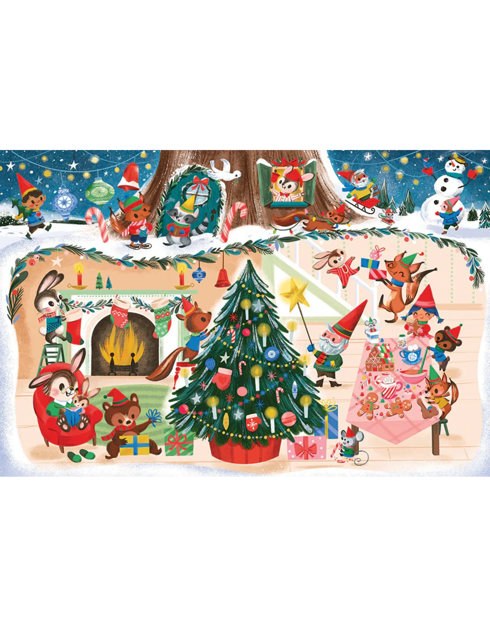 Cobble Hill Puzzles Christmas Cheer (35pc Floor Rope Handle)