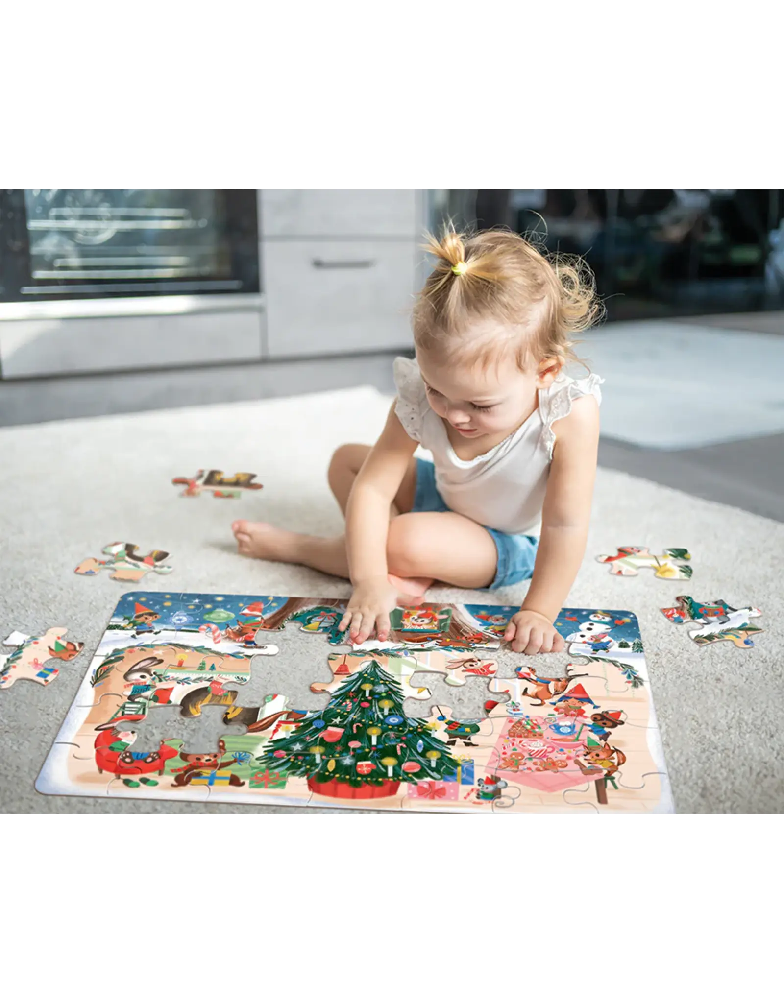 Cobble Hill Puzzles Christmas Cheer (35pc Floor Rope Handle)