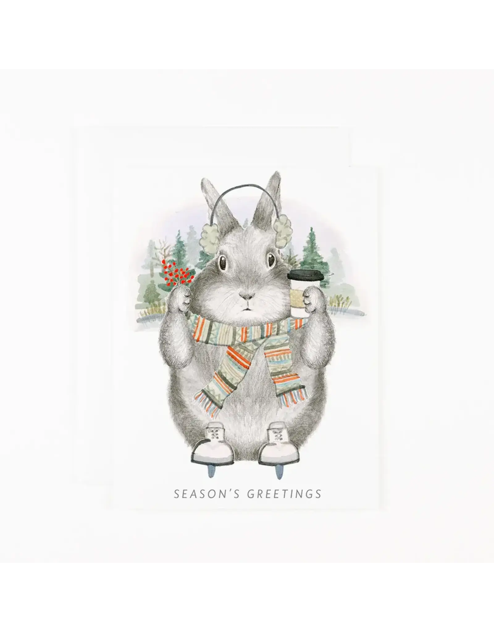 Dear Hancock Paper Ice Skating Bunny