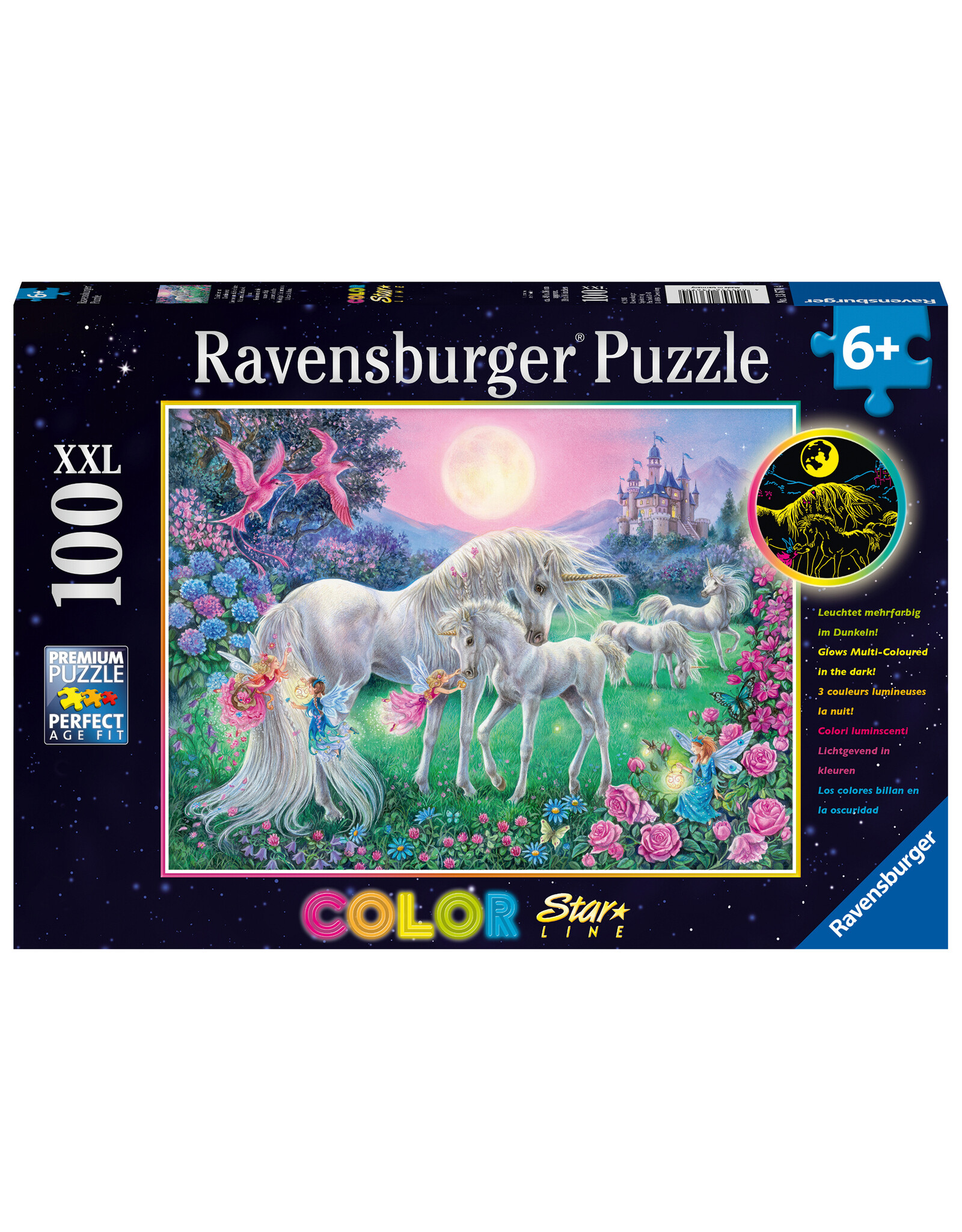 Ravensburger Unicorns in the Moonlight 100 Pc Puzzle