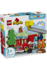 LEGO DUPLO Town 10473 Fire Engine with Hose and Firefighter