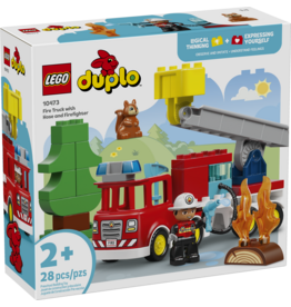 LEGO DUPLO Town 10473 Fire Engine with Hose and Firefighter