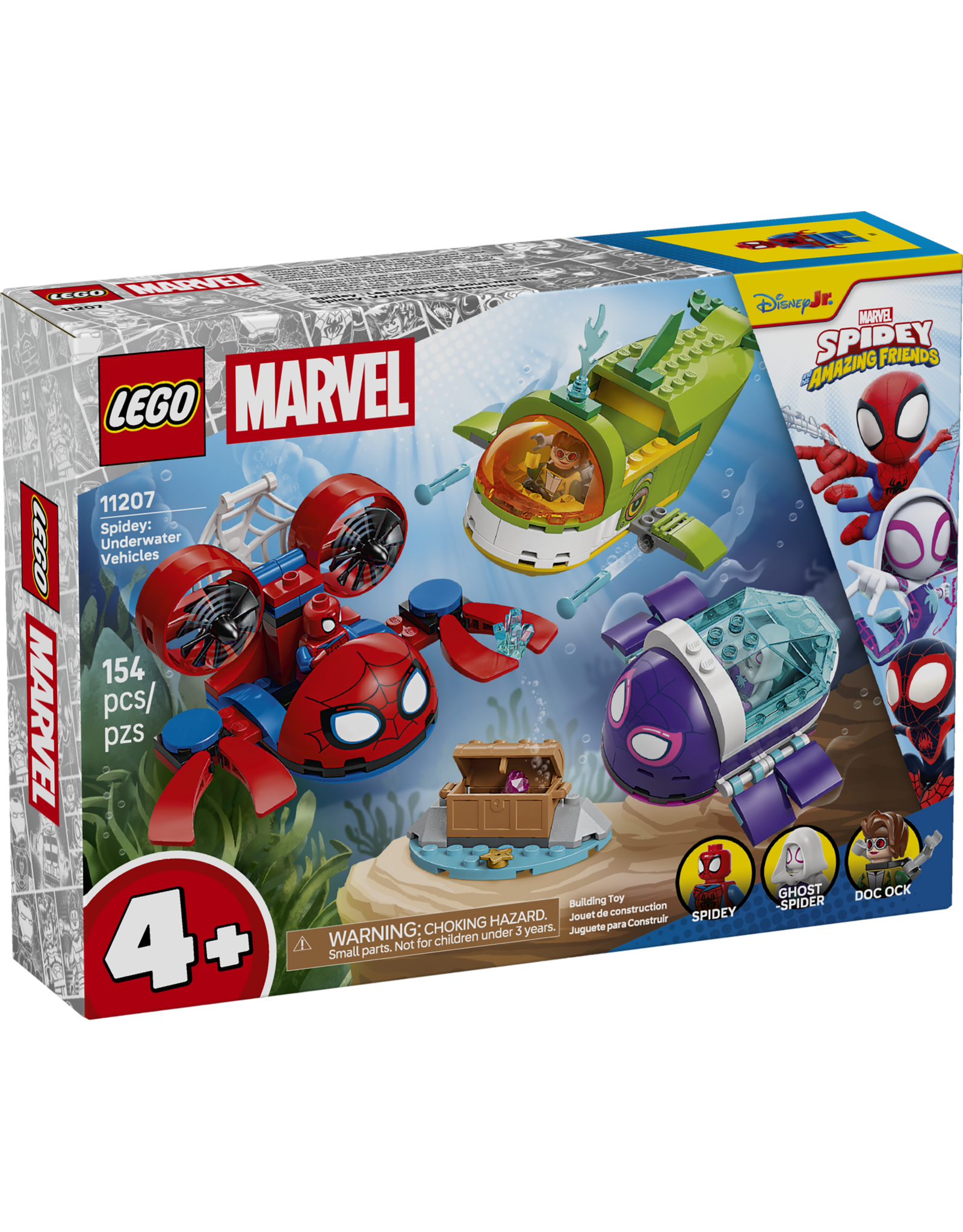 LEGO Marvel Spidey And His Amazing Friends 11207 Spidey: Underwater Vehicles