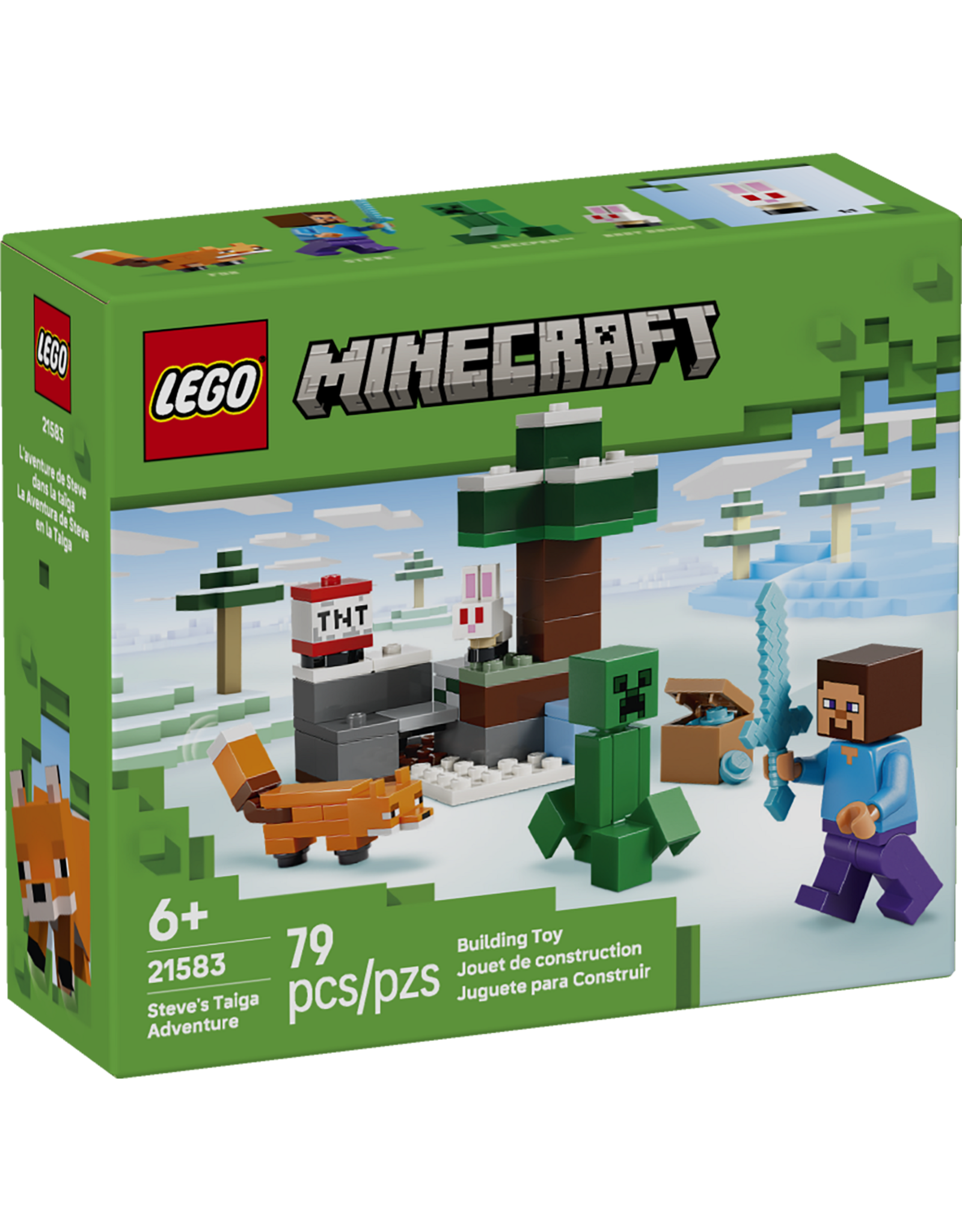 LEGO Minecraft 21583 Steve's Taiga Adventure