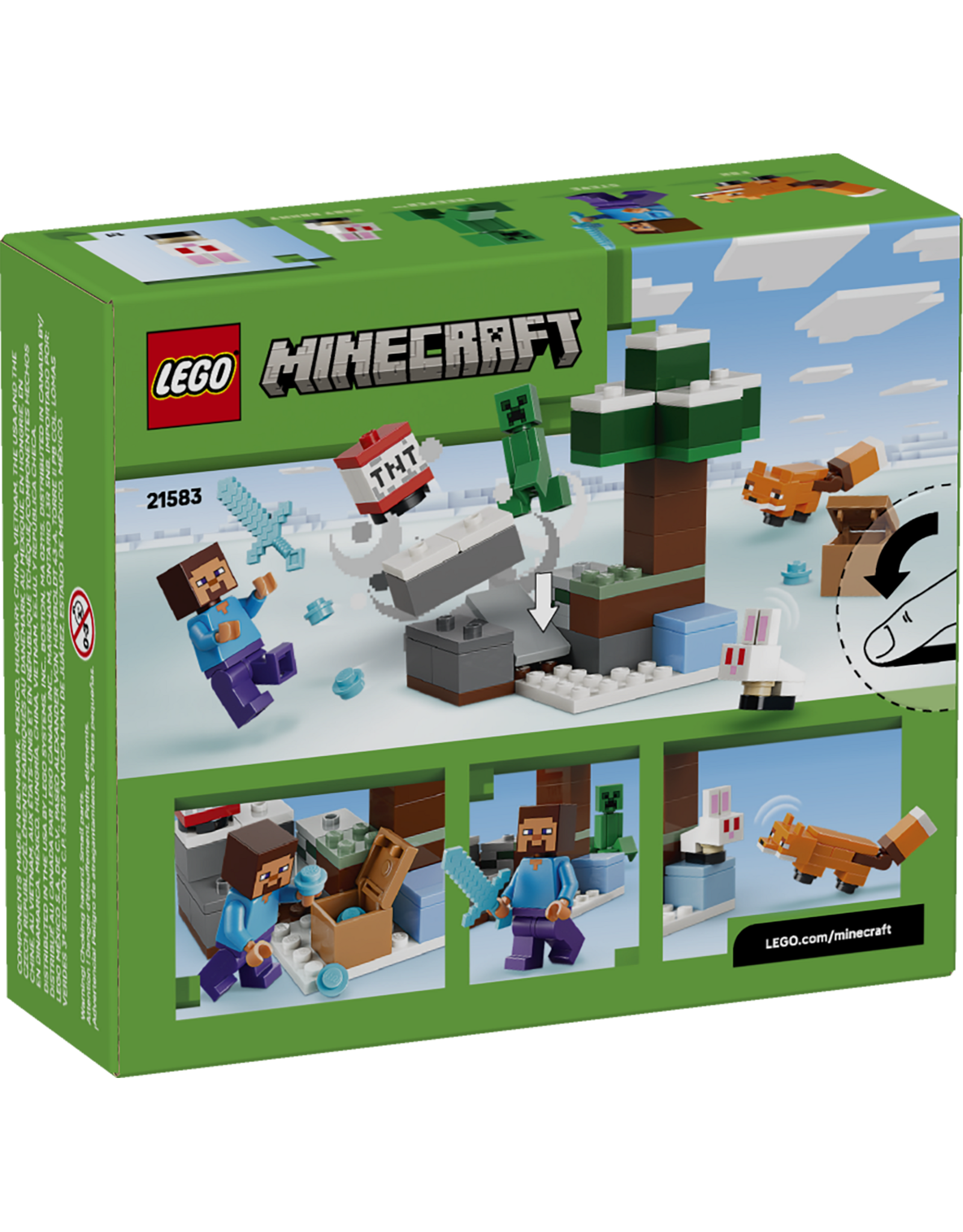 LEGO Minecraft 21583 Steve's Taiga Adventure