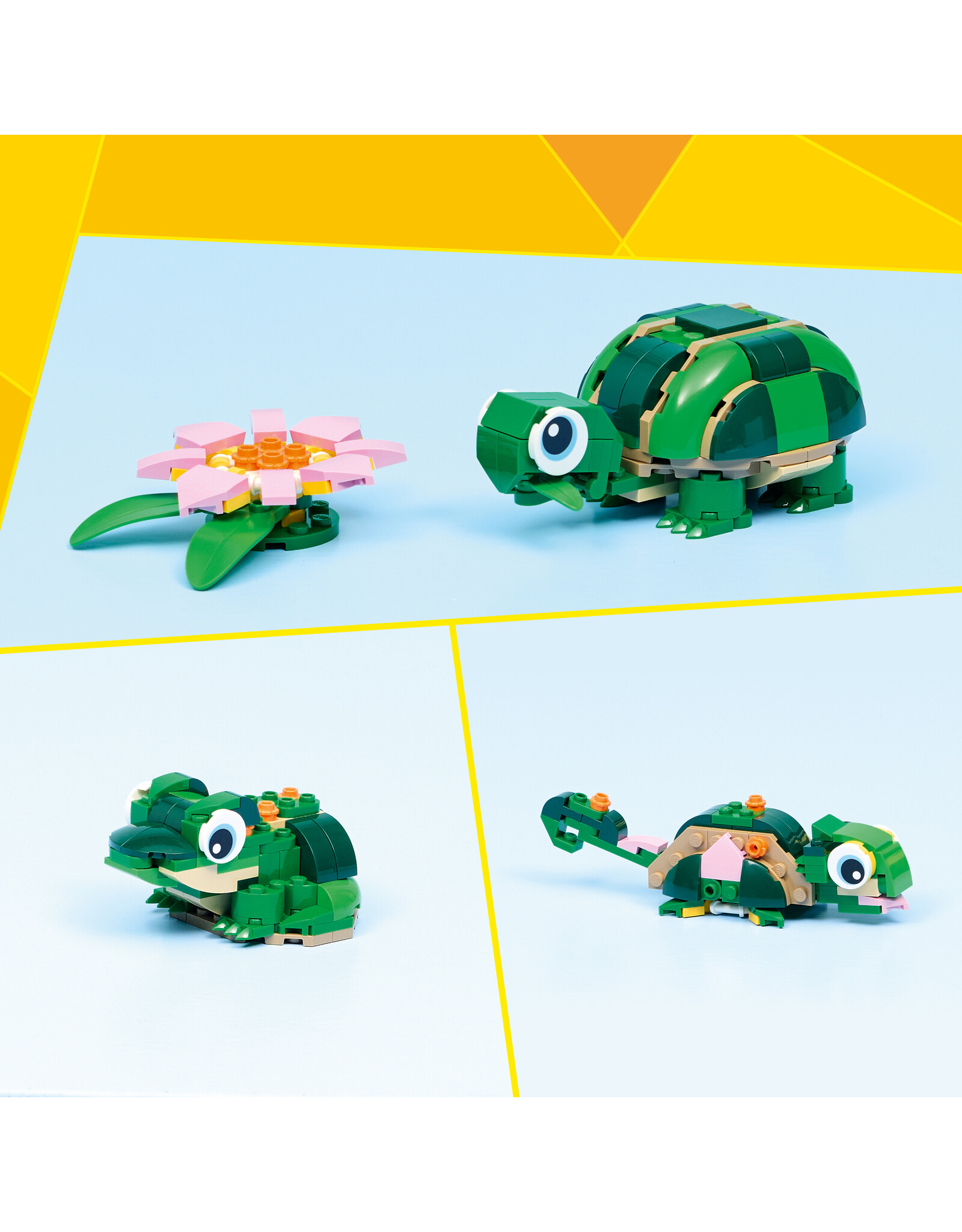 LEGO Creator 31377 Turtle with a Water Lily Flower