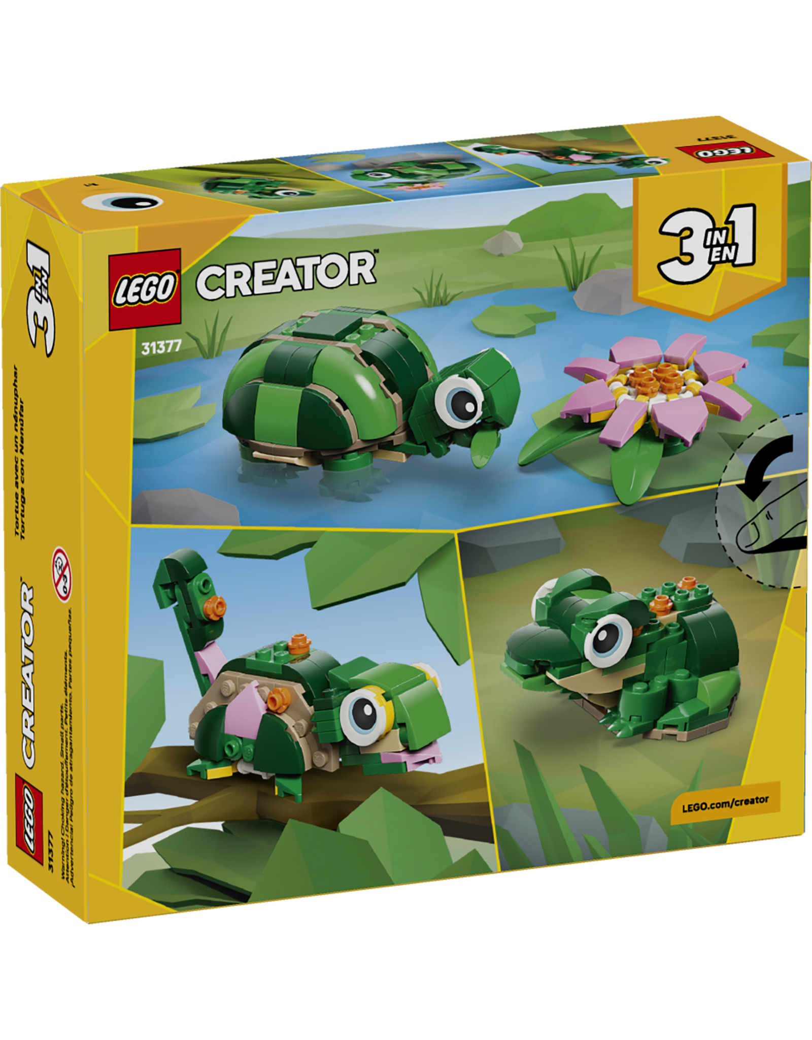 LEGO Creator 31377 Turtle with a Water Lily Flower