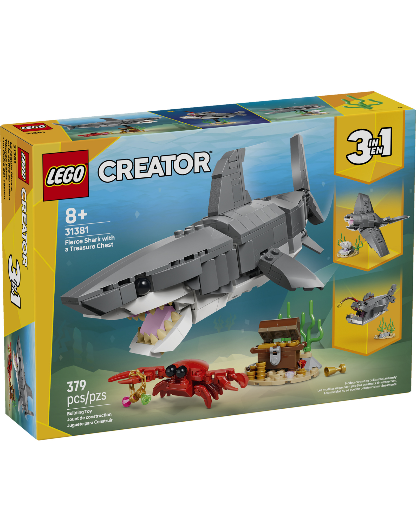 LEGO Creator 31381 Fierce Shark with a Treasure Chest
