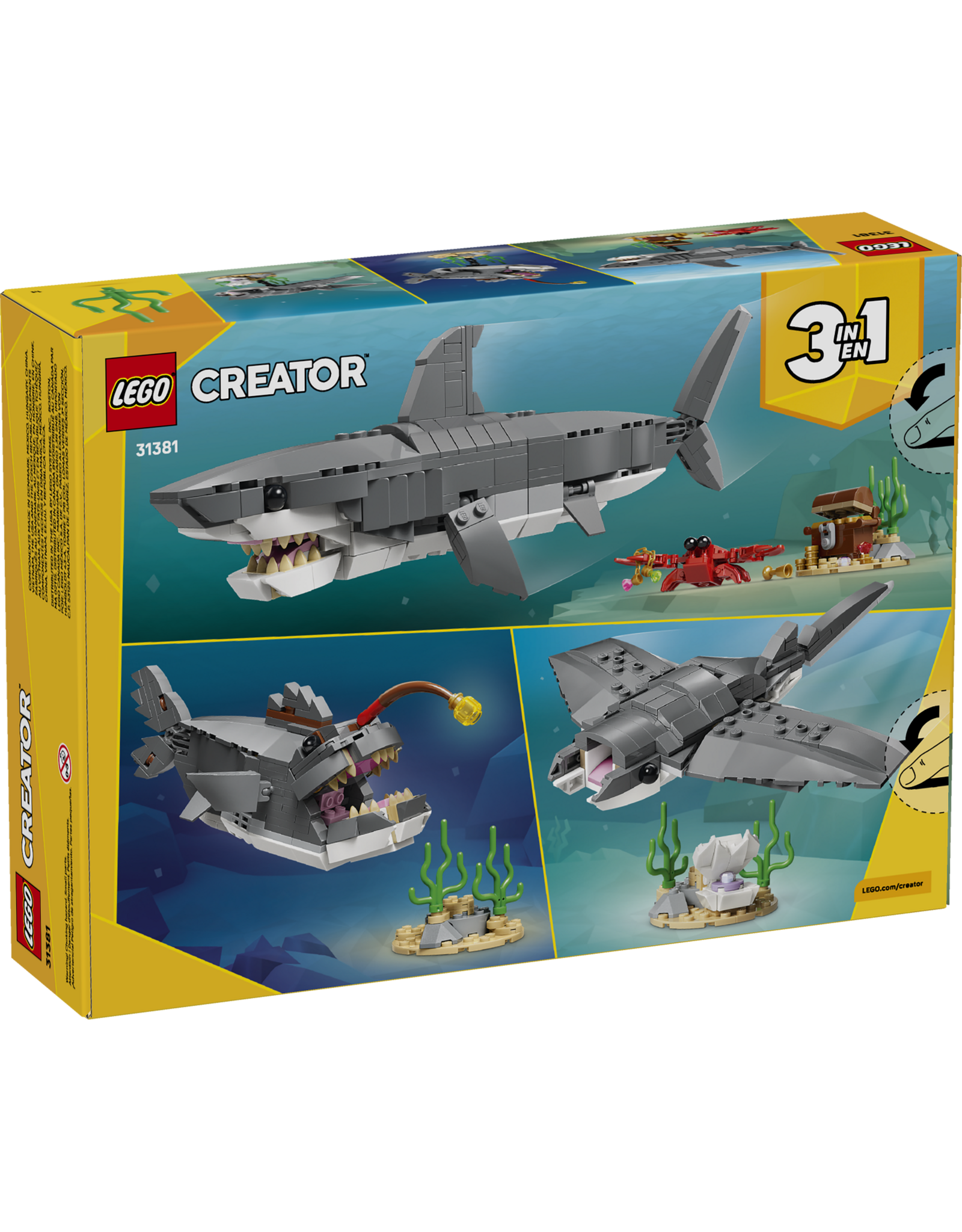 LEGO Creator 31381 Fierce Shark with a Treasure Chest