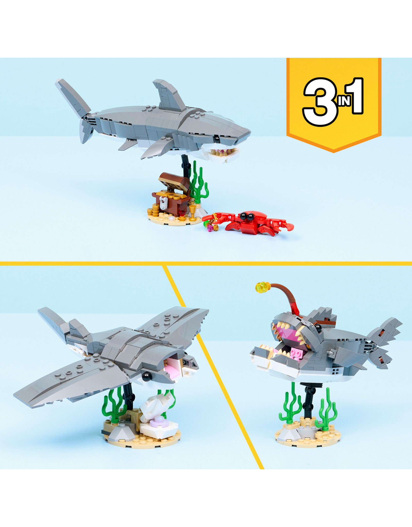 LEGO Creator 31381 Fierce Shark with a Treasure Chest