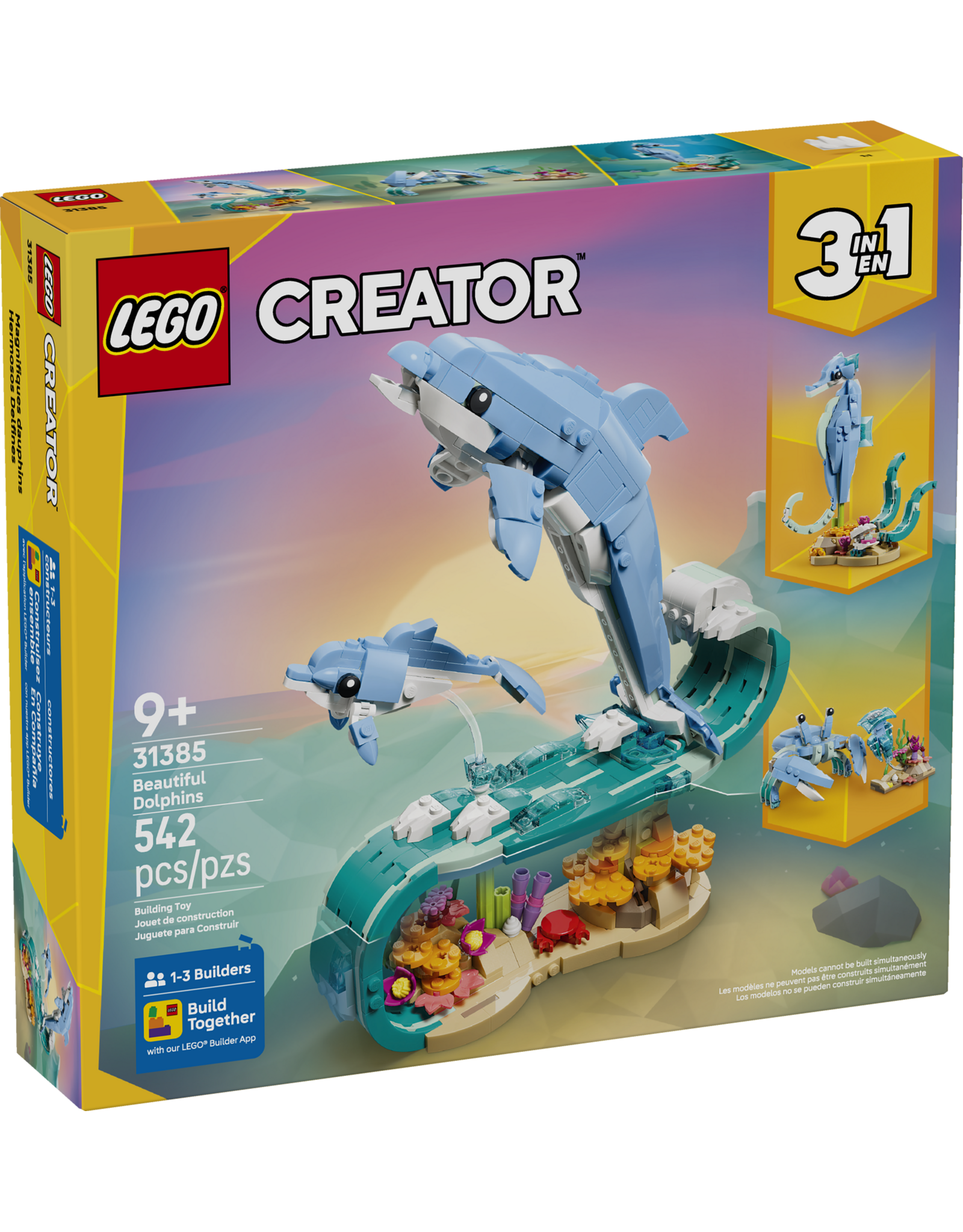 LEGO Creator 31385 Sea Animals: Beautiful Dolphins