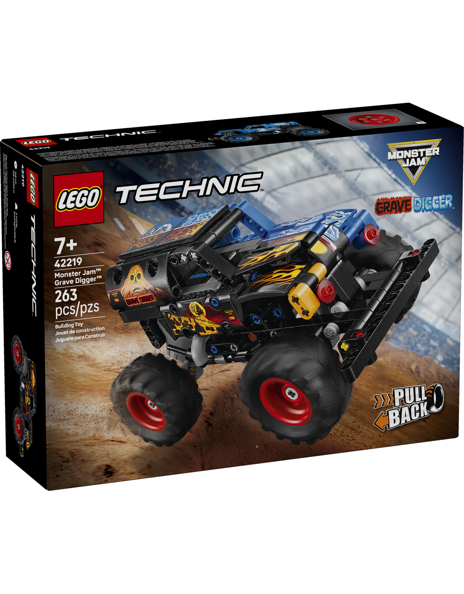 LEGO Technic 42219 Monster Jam Grave Digger Fire and Ice