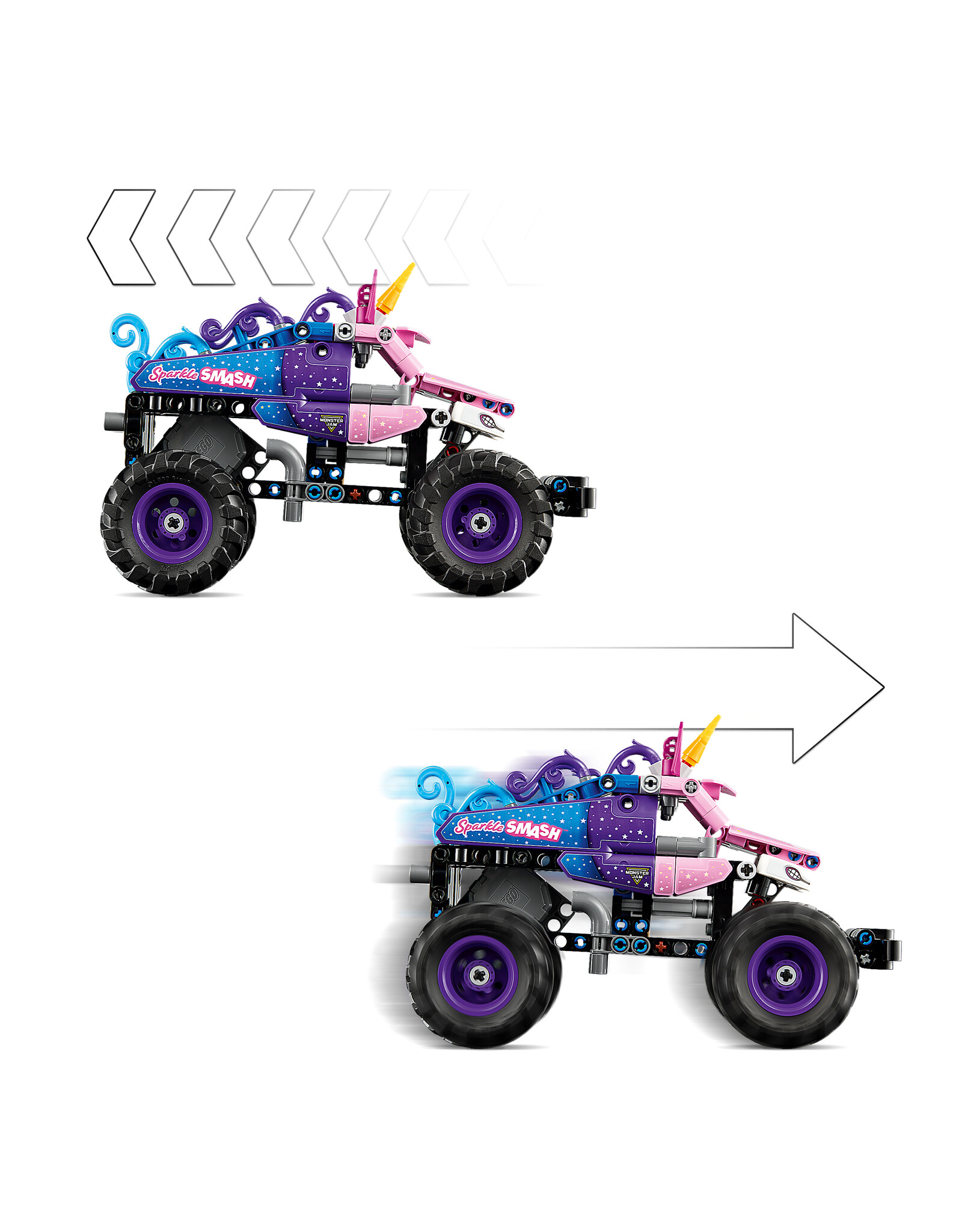 LEGO Technic 42220 Monster Jam Sparkle Smash Pull-Back