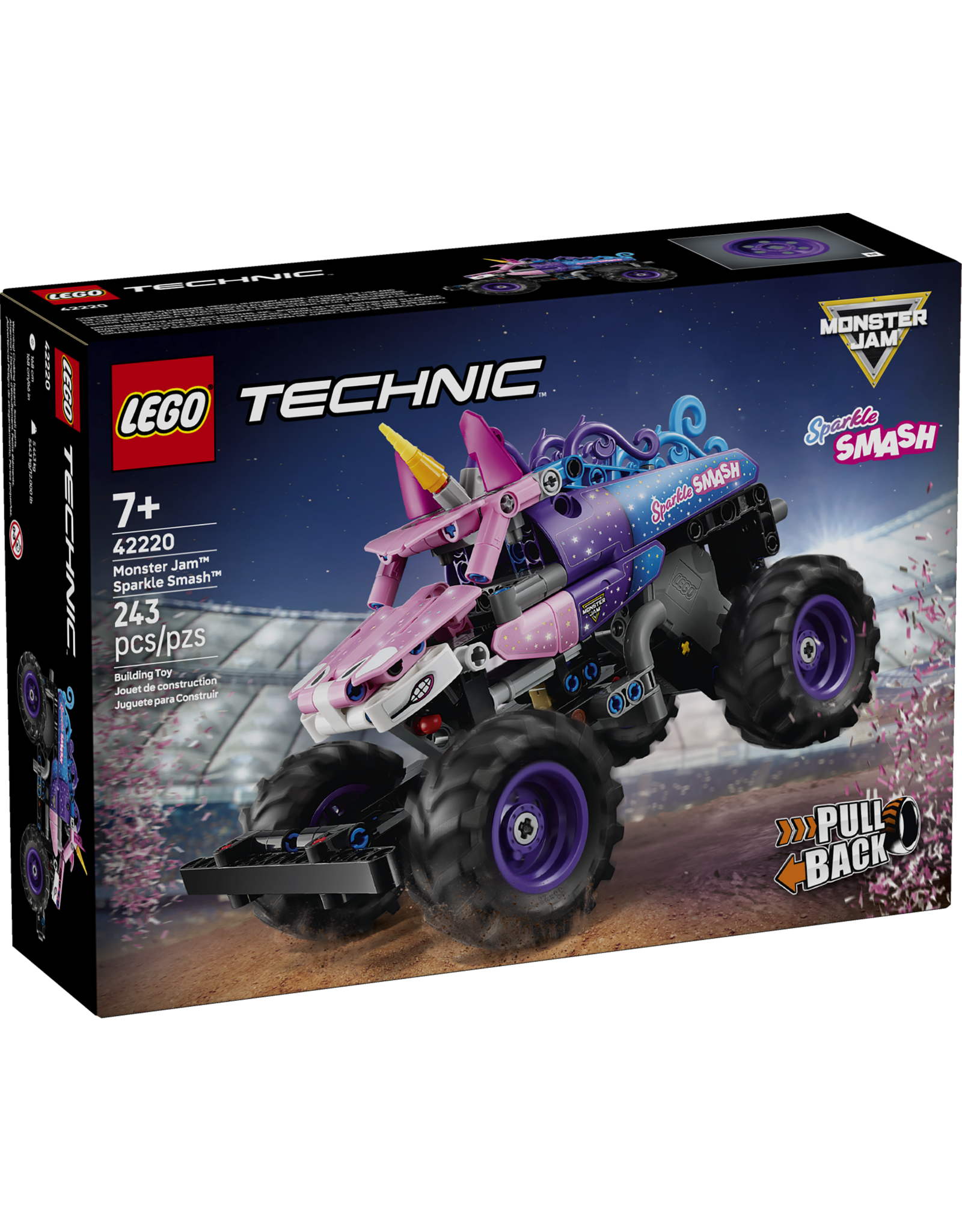 LEGO Technic 42220 Monster Jam Sparkle Smash Pull-Back