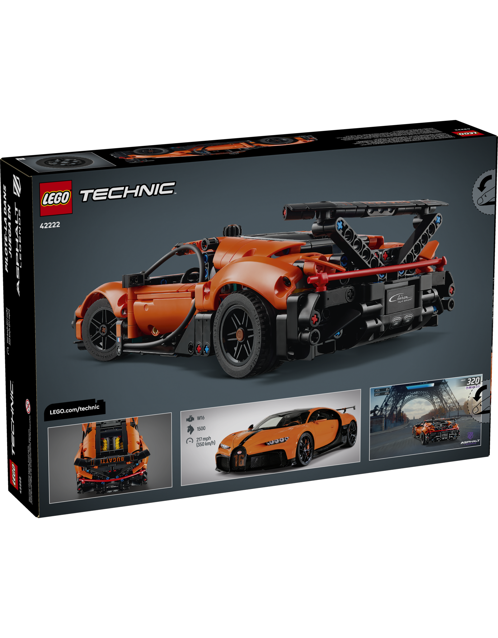 LEGO Technic 42222 Bugatti Chiron Pur Sport Hypercar