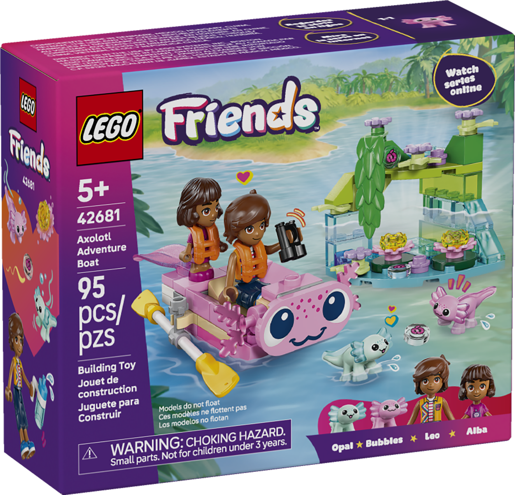 Friends 42681 Axolotl Adventure Boat - The Swag Sisters Toy Store