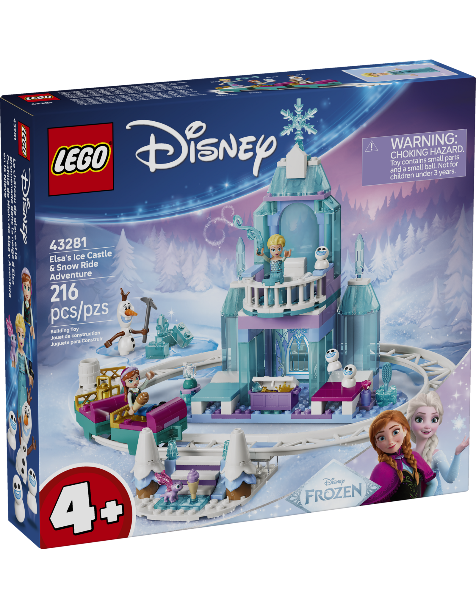 LEGO Disney Princess 43281 Elsa's Ice Castle & Snow Ride Adventure