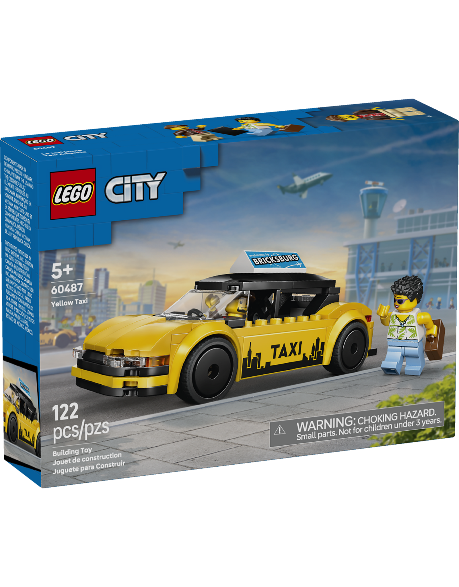 LEGO City 60487 Yellow Taxi