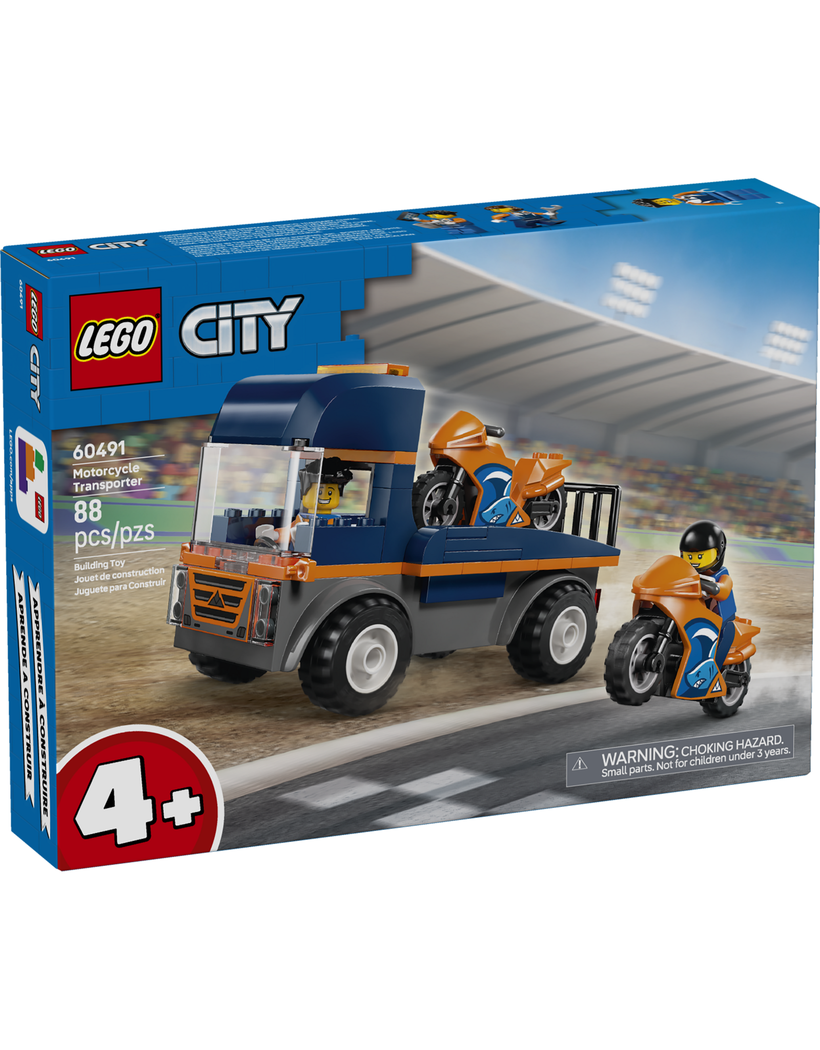 LEGO City 60491 Motorcycle Transporter