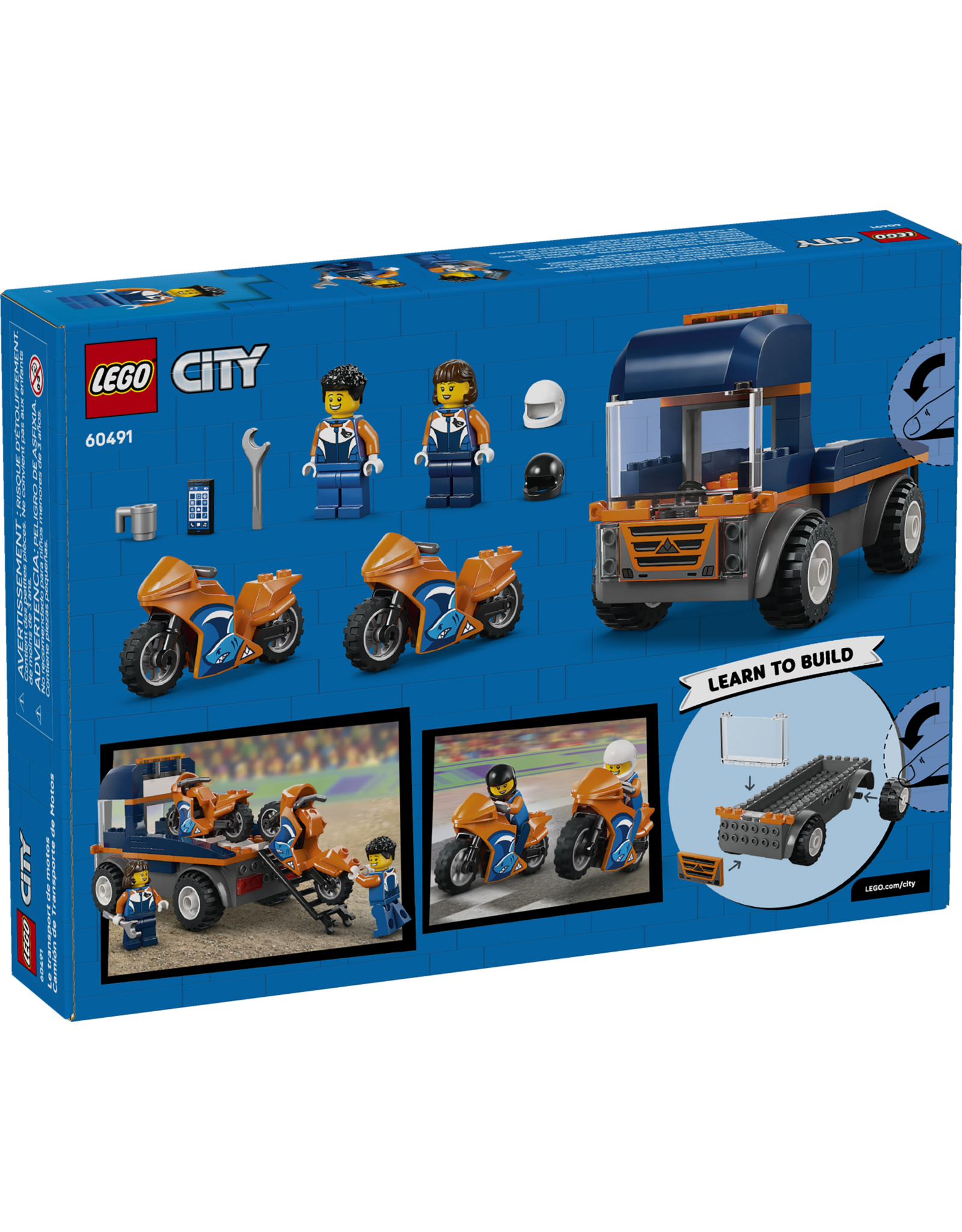 LEGO City 60491 Motorcycle Transporter