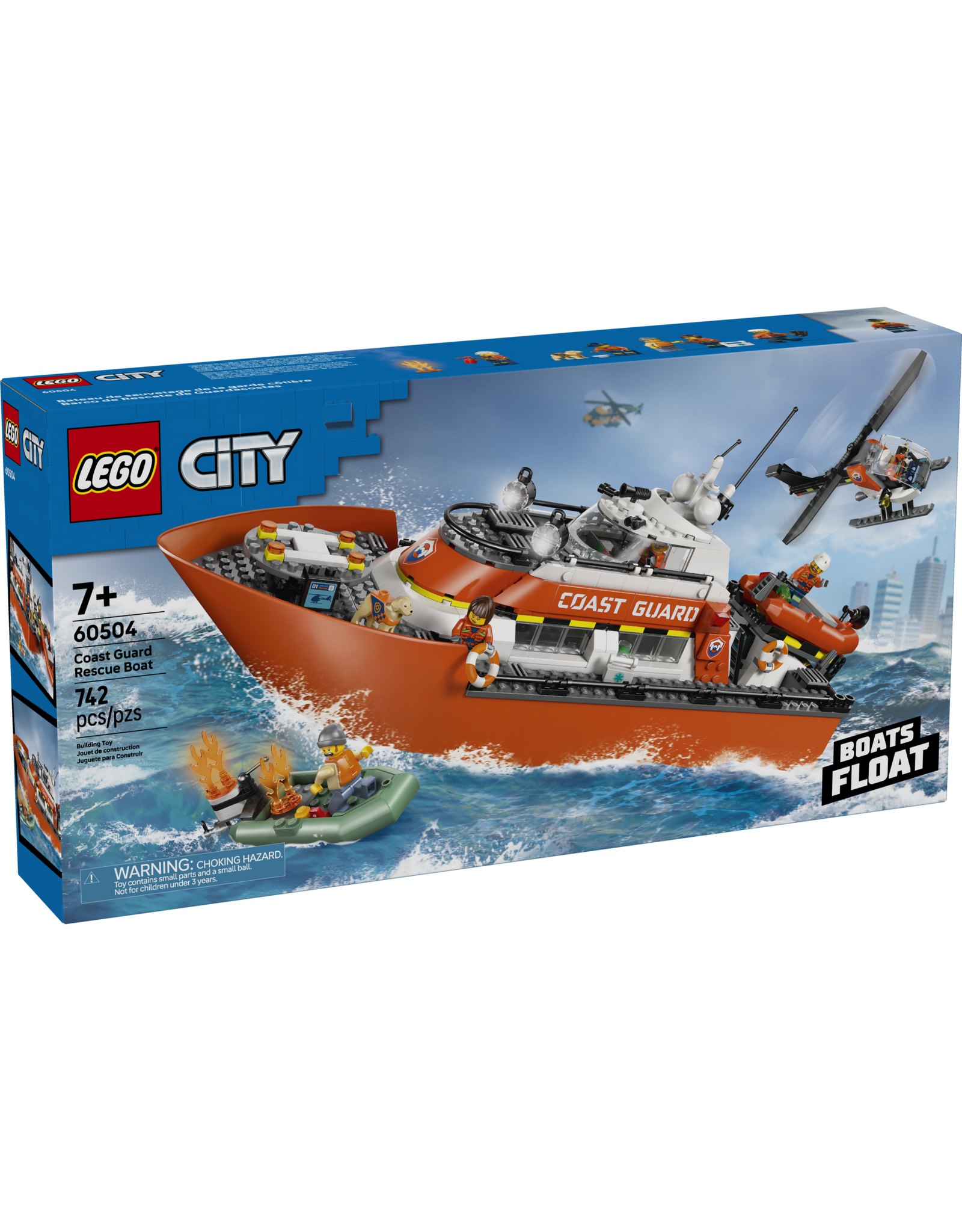 LEGO City 60504 Coast Guard Rescue Boat & Helicopter