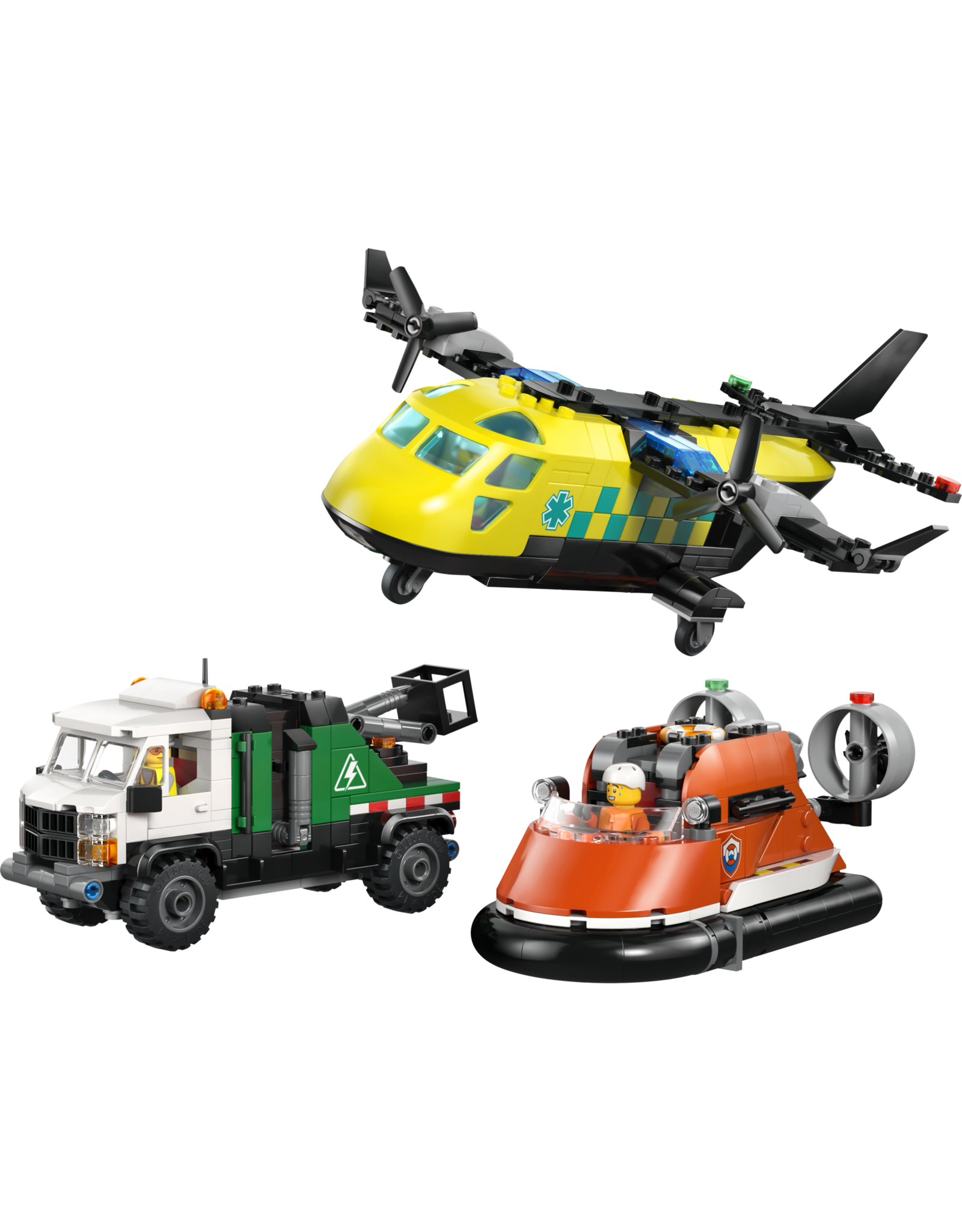 LEGO City 60505 Airplane Service Truck & Hovercraft Remix