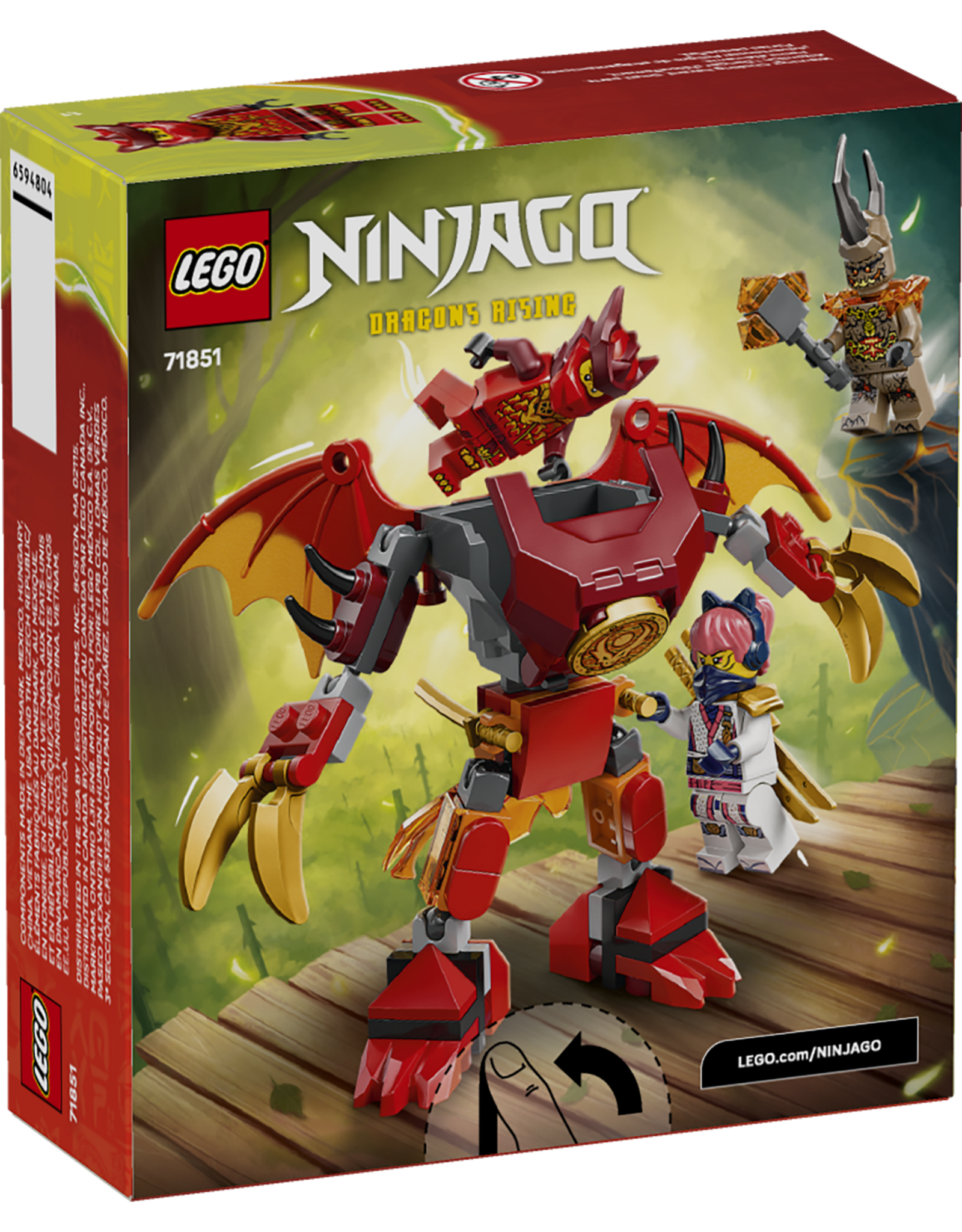LEGO Ninjago 71851 Kai's Dragon Mech Battle Pack