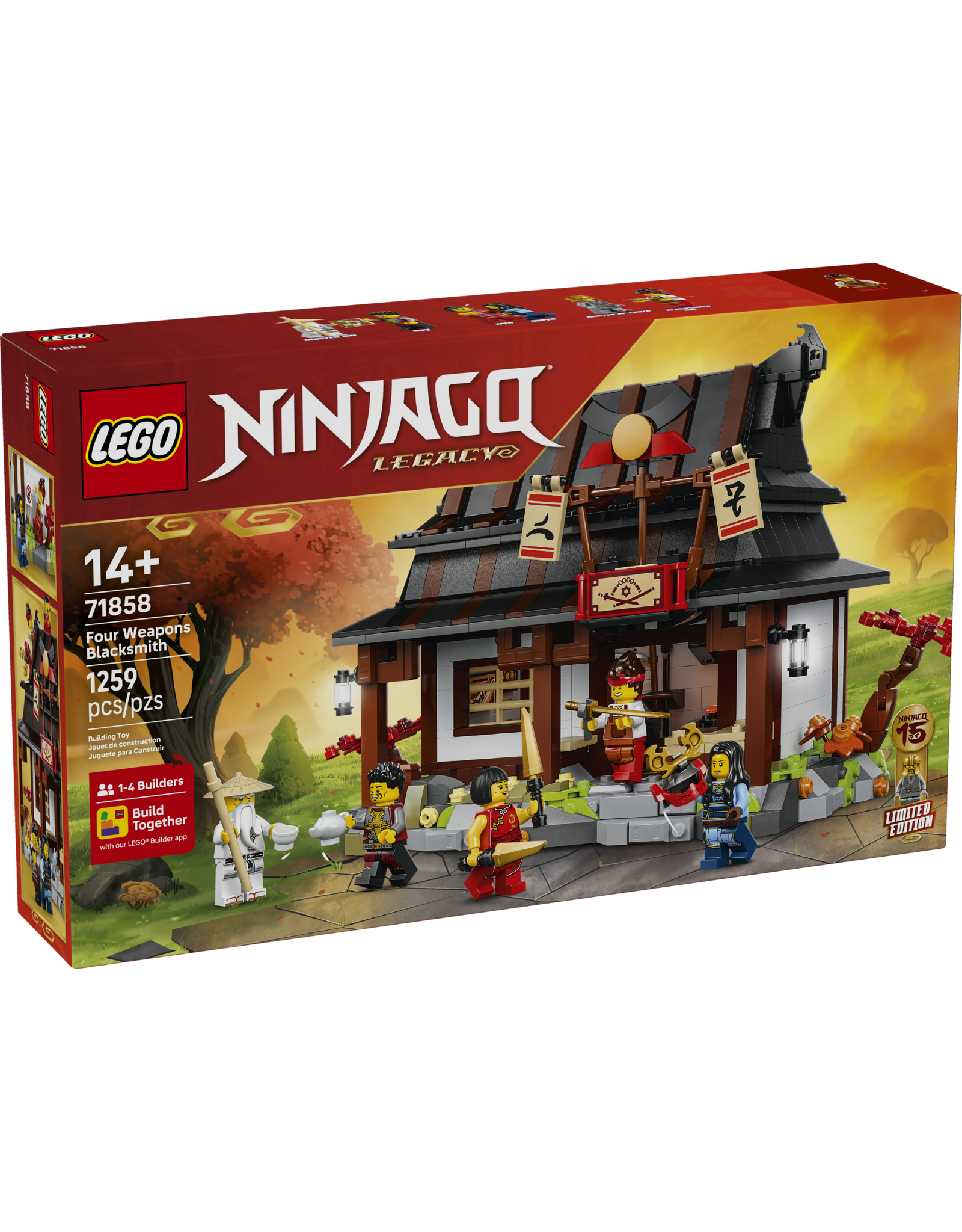 LEGO Ninjago 71858 Four Weapons Blacksmith 15th Anniversary