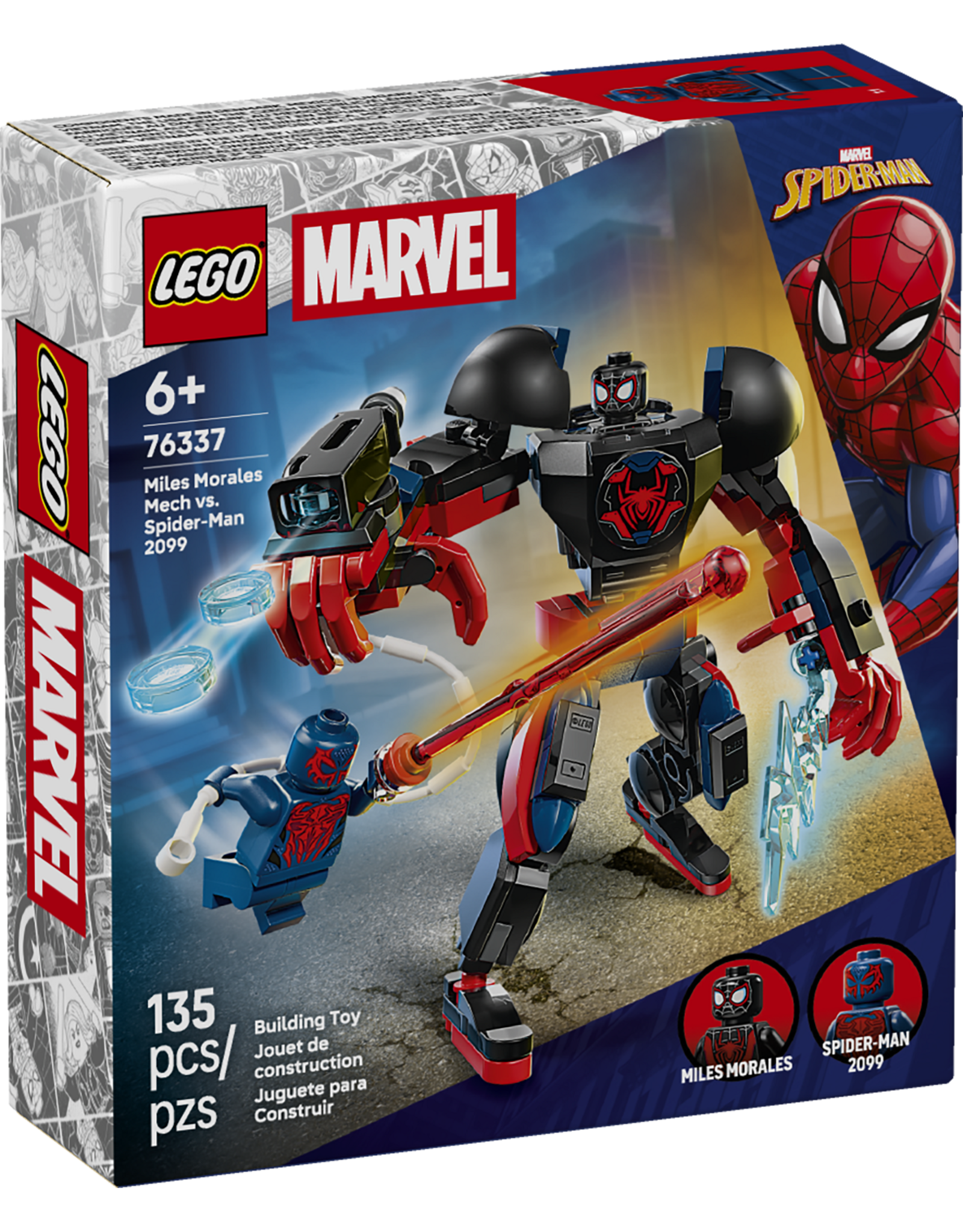 LEGO Super Heroes 76337 Miles Morales Mech vs. Spider-Man 2099