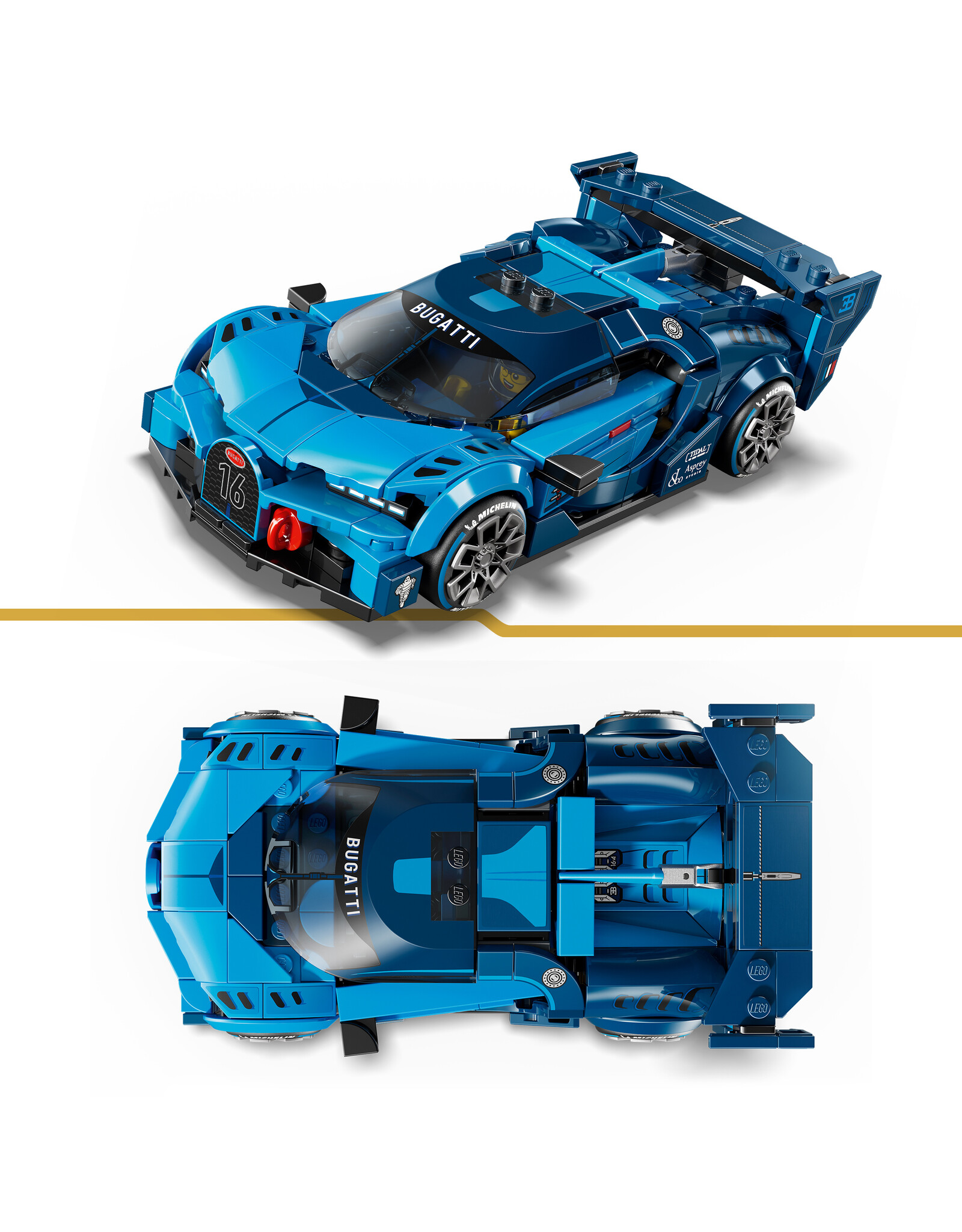 LEGO Speed Champions 77253 Bugatti Vision GT Hyper Sports Car
