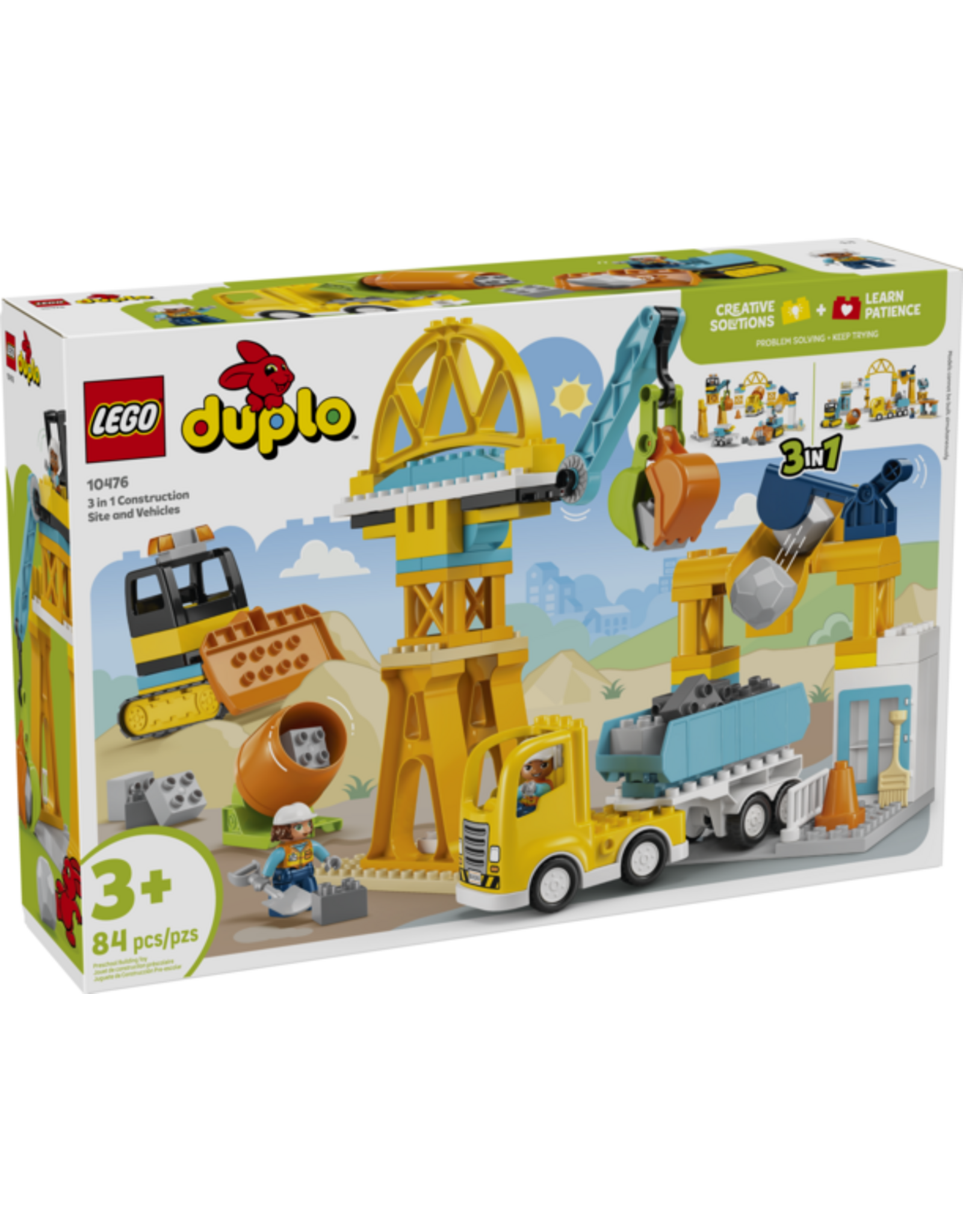 LEGO DUPLO Town 10476 3 in 1 Construction Site and Vehicles