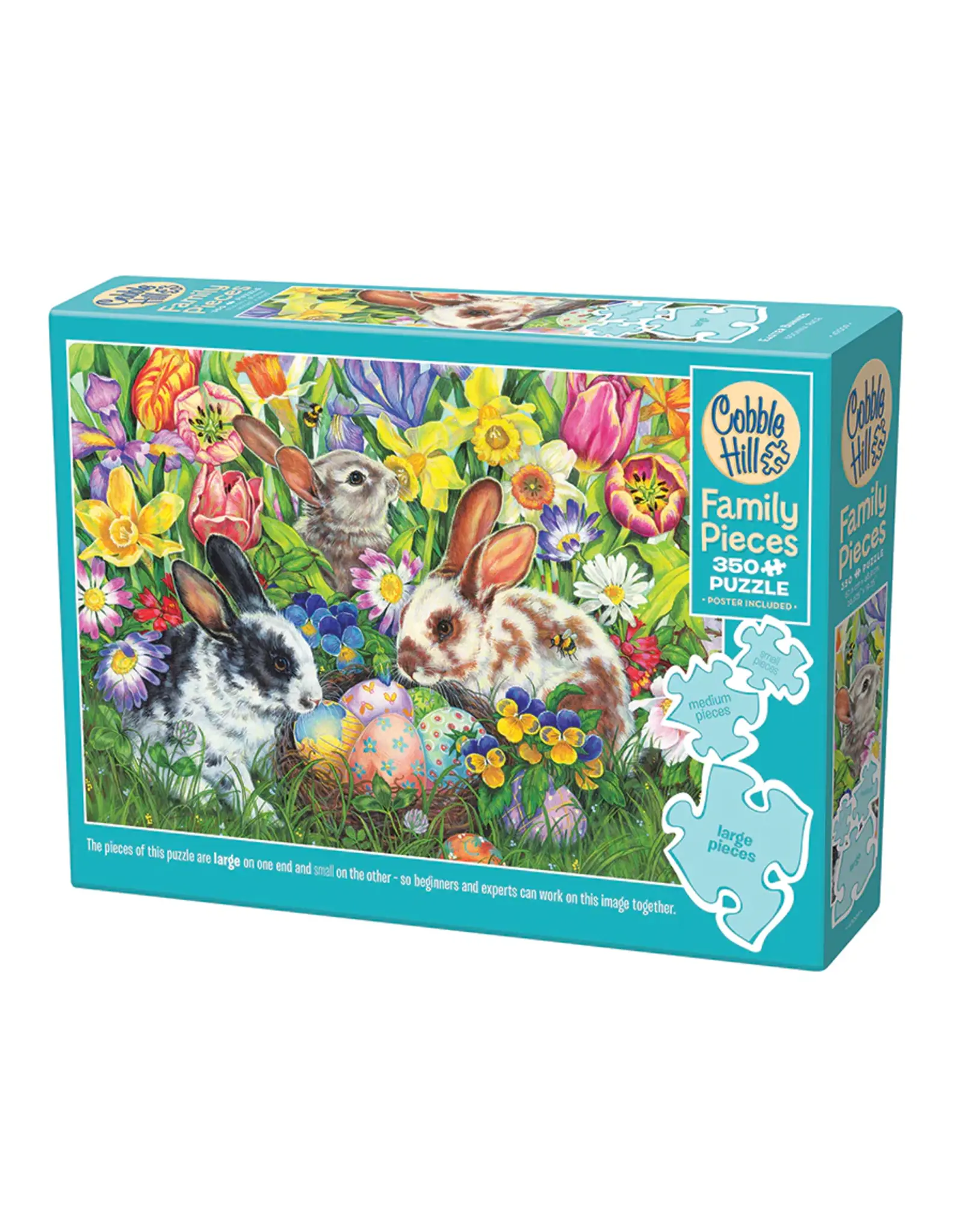 Cobble Hill Puzzles Easter Bunnies| Family Pieces 350